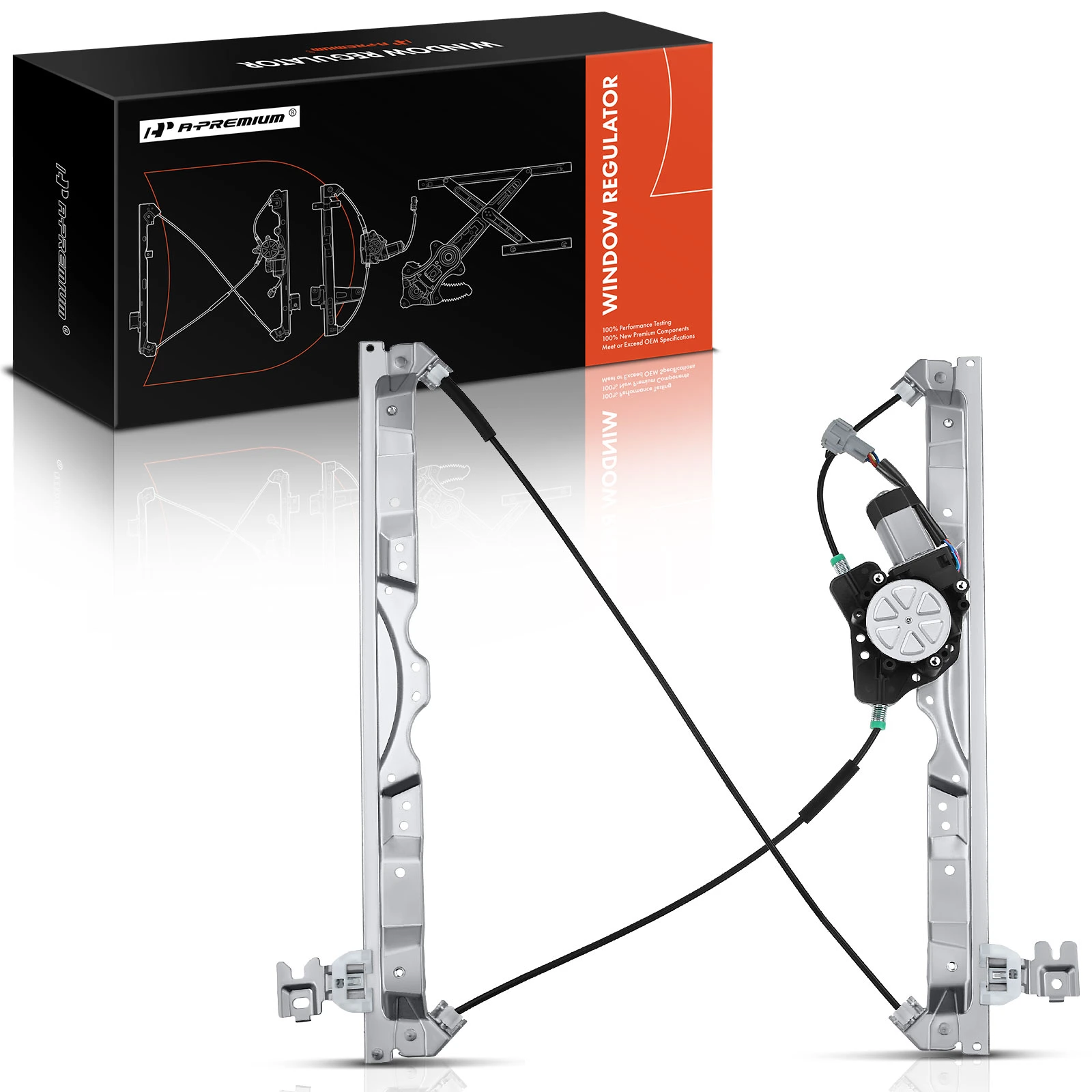 Front Passenger Power Window Motor & Regulator Assembly