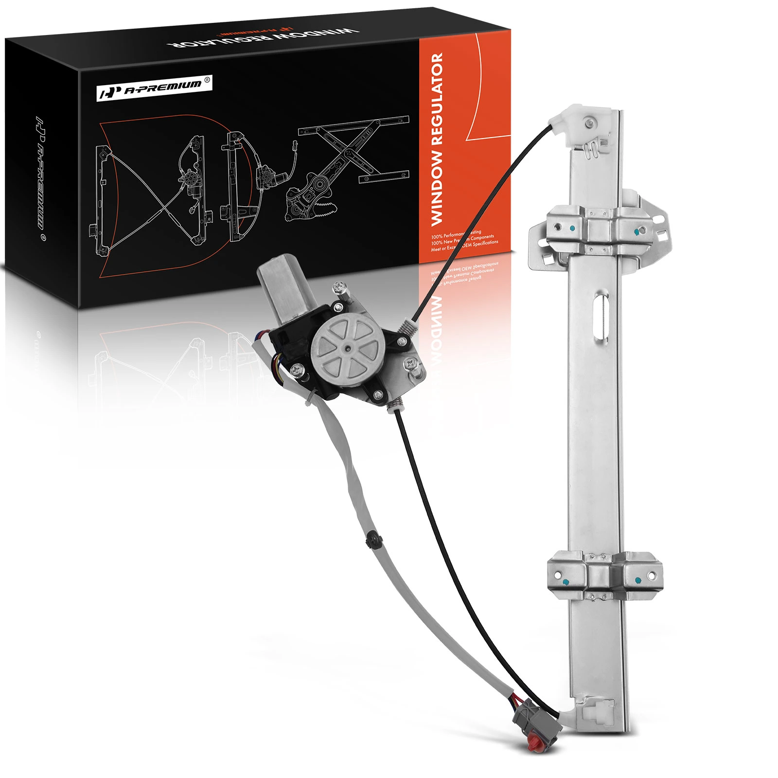 Front Passenger Power Window Motor & Regulator Assembly for Acura RL 2002-2004 Sedan