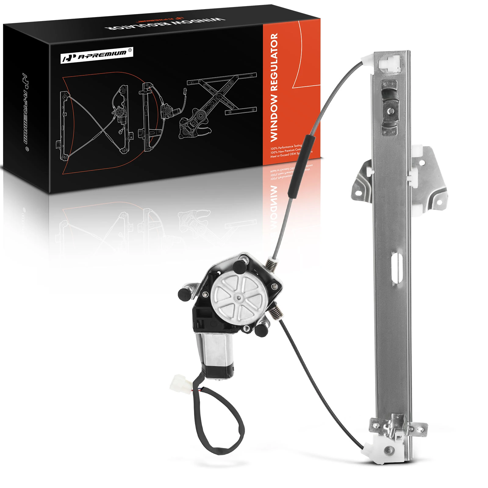 1999-2003 Mitsubishi Galant 1pc Power Window Regulator and Motor Assembly Rear Left Driver Side Electric with Motor A-Premium APWR2057