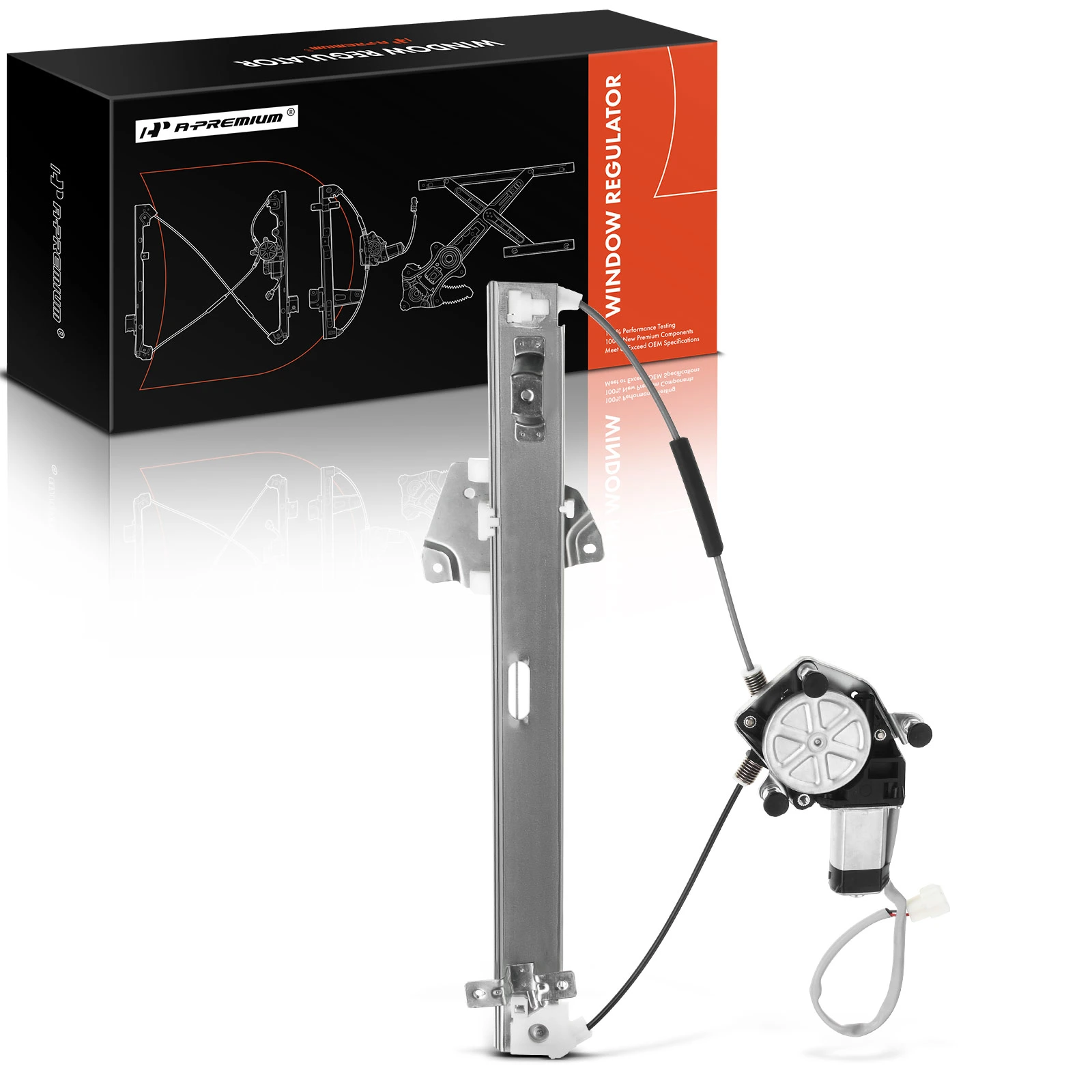 1999-2003 Mitsubishi Galant 1pc Power Window Regulator and Motor Assembly Rear Right Passenger Side Electric with Motor A-Premium APWR2058