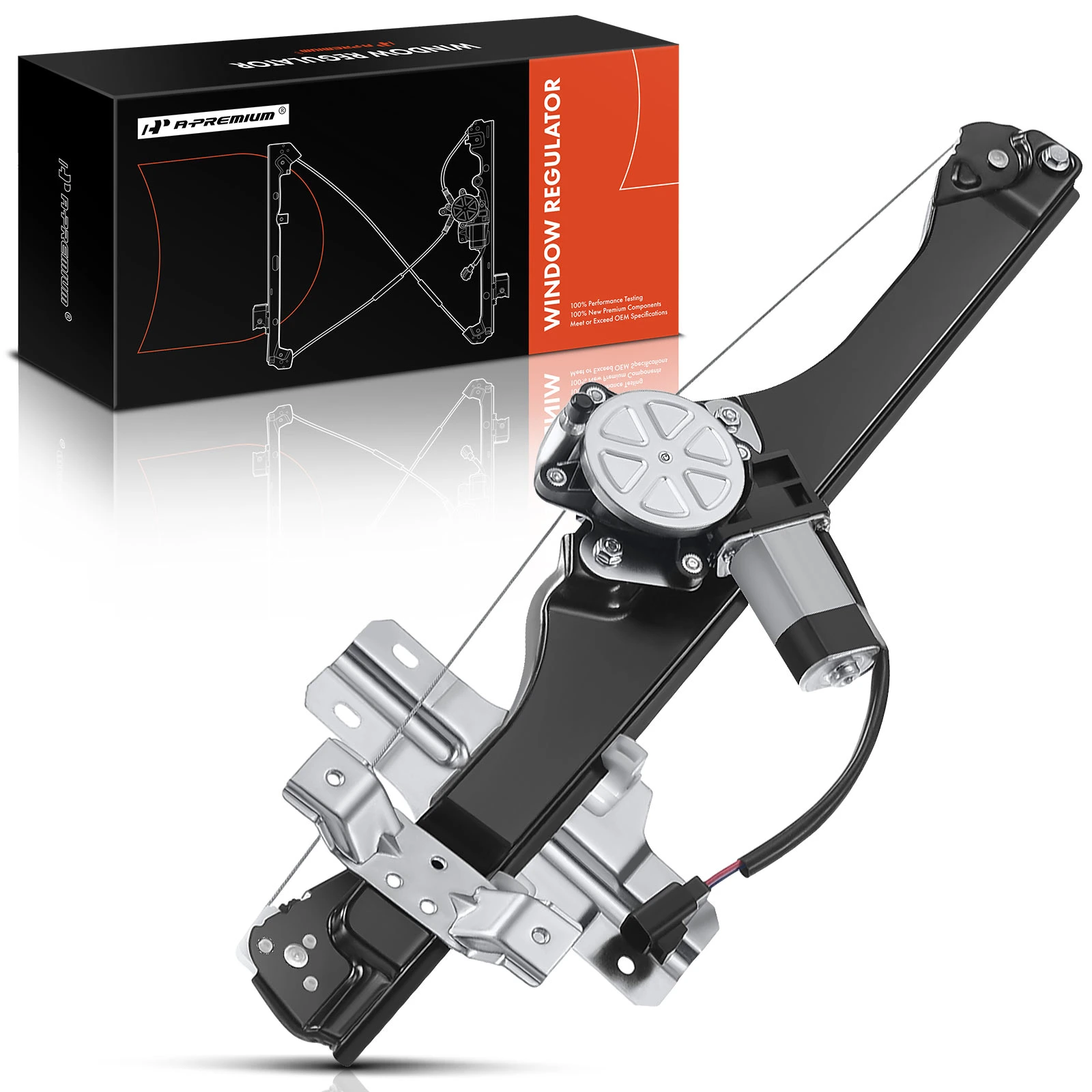 2007-2012 GMC Acadia 1-Pc Power Window Regulator and Motor Assembly Front Right Passenger Side Electric with Motor A-Premium APWR0270