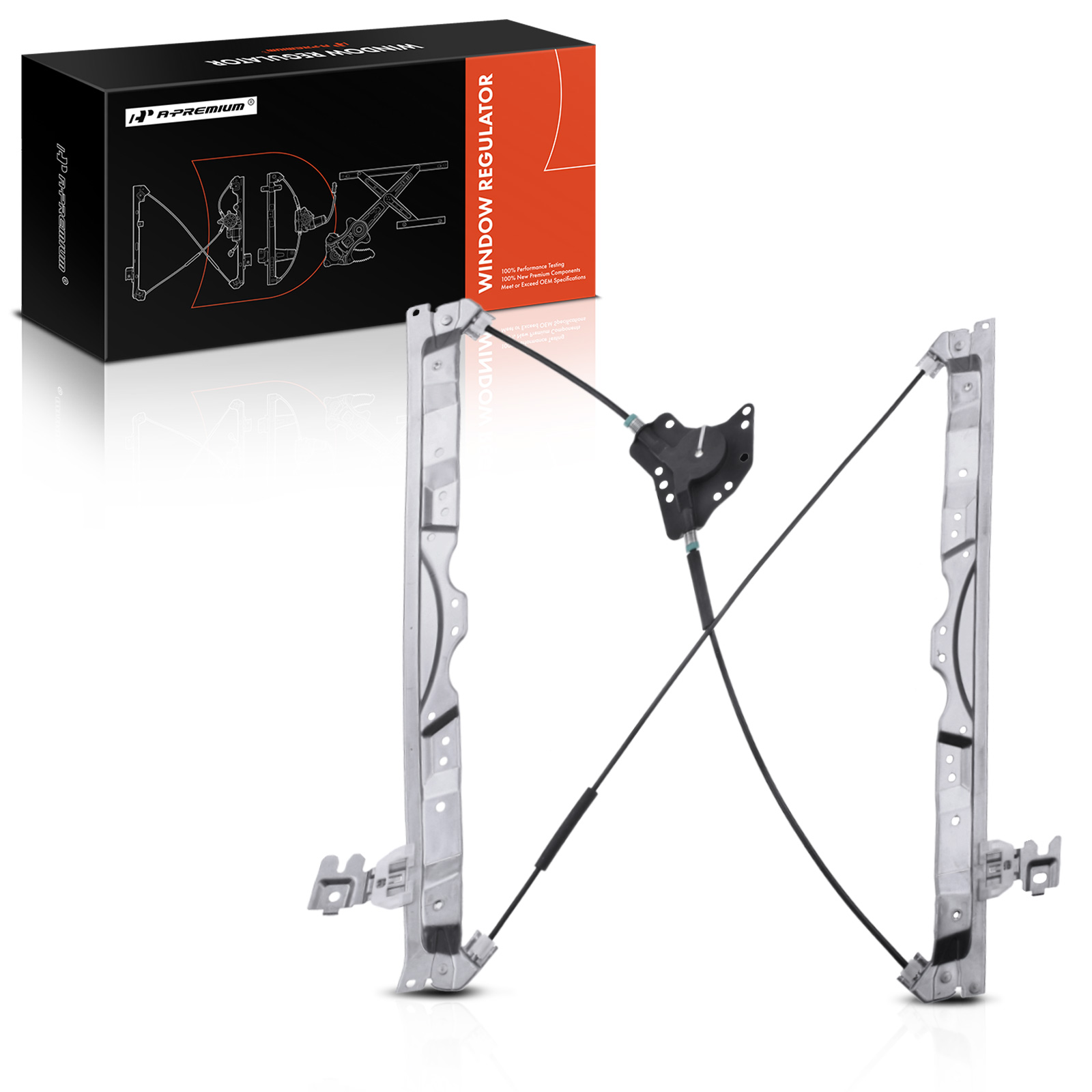 Front Driver Power Window Regulator without Motor