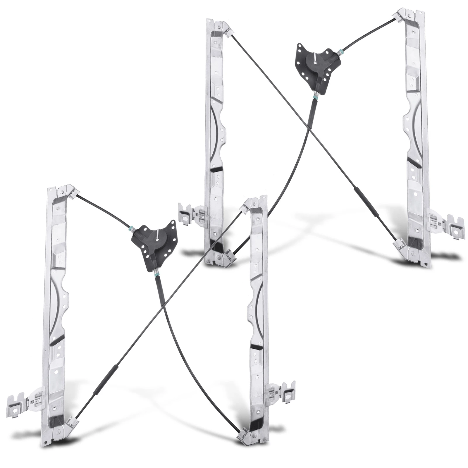 2 Pcs Front Power Window Regulator without Motor