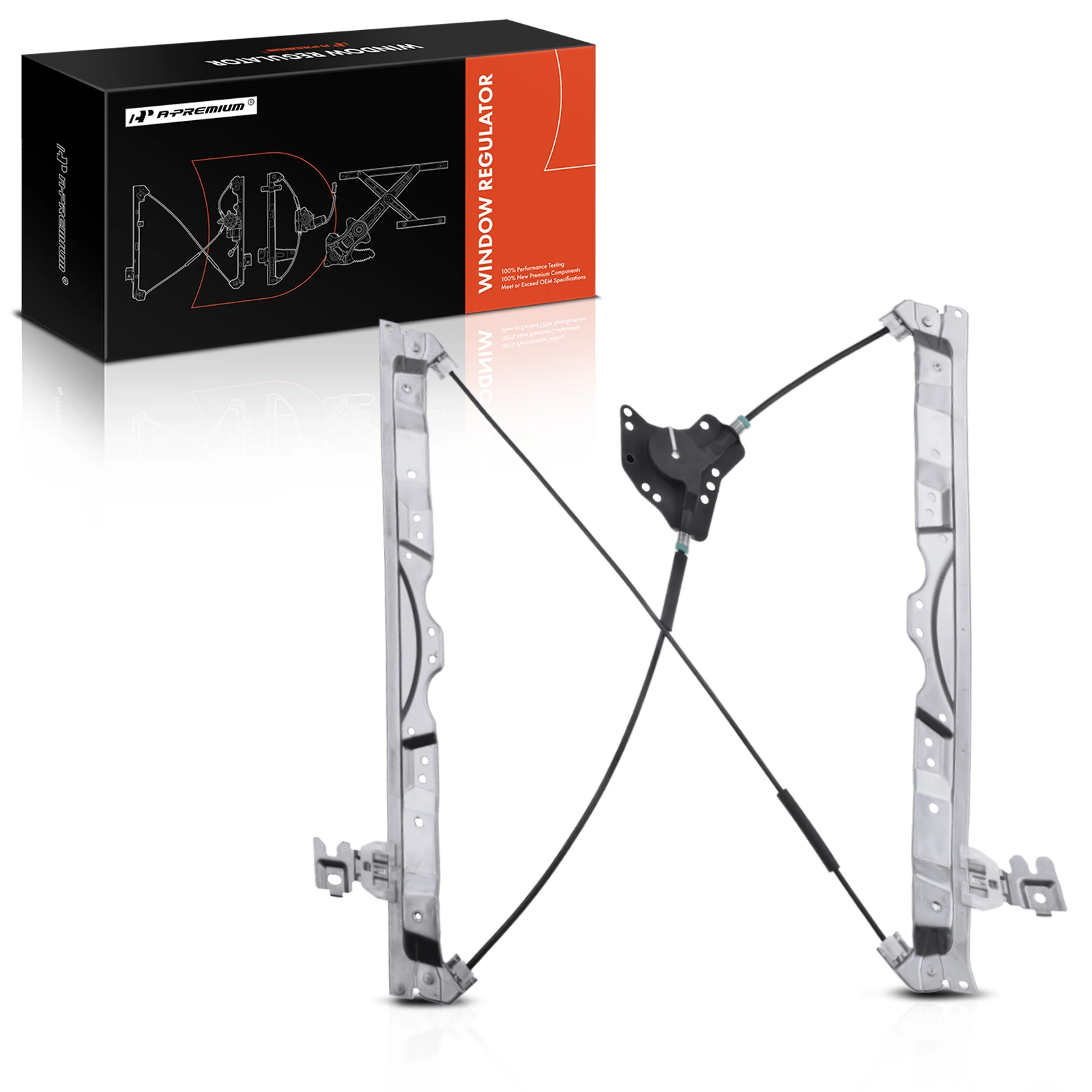 Front Passenger Power Window Regulator without Motor