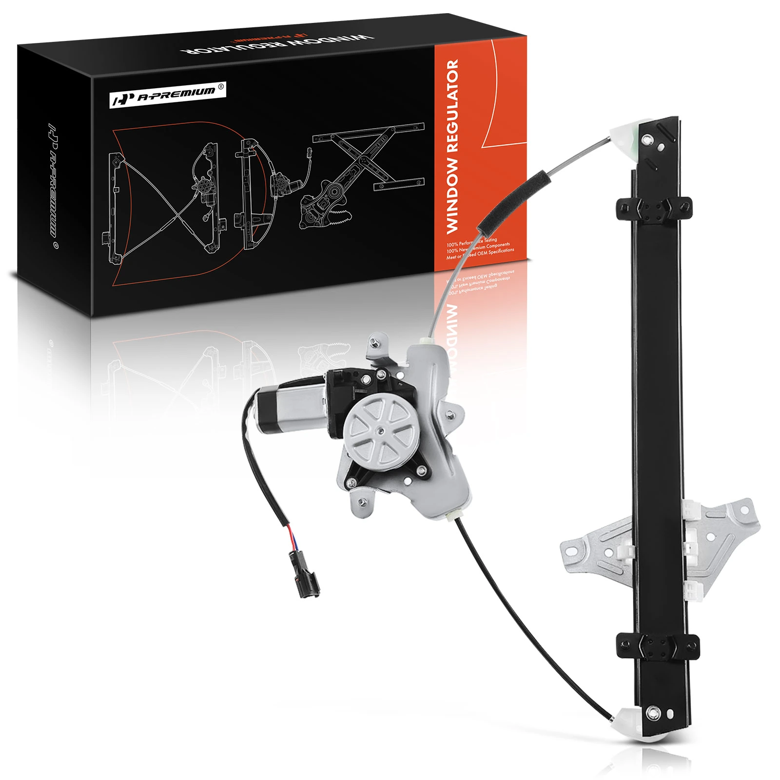 Front Passenger Power Window Motor & Regulator Assembly