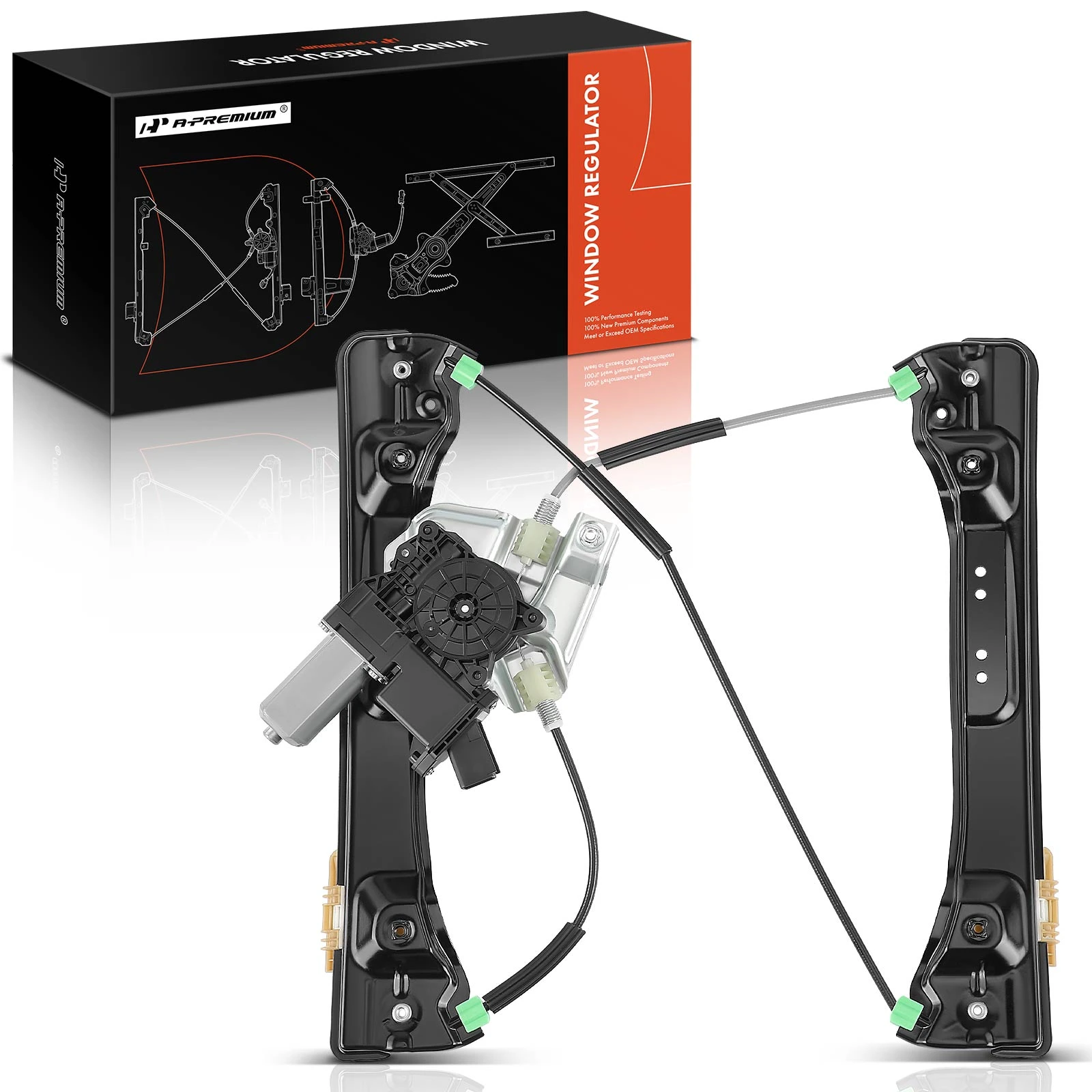 Front Passenger Power Window Motor & Regulator Assembly