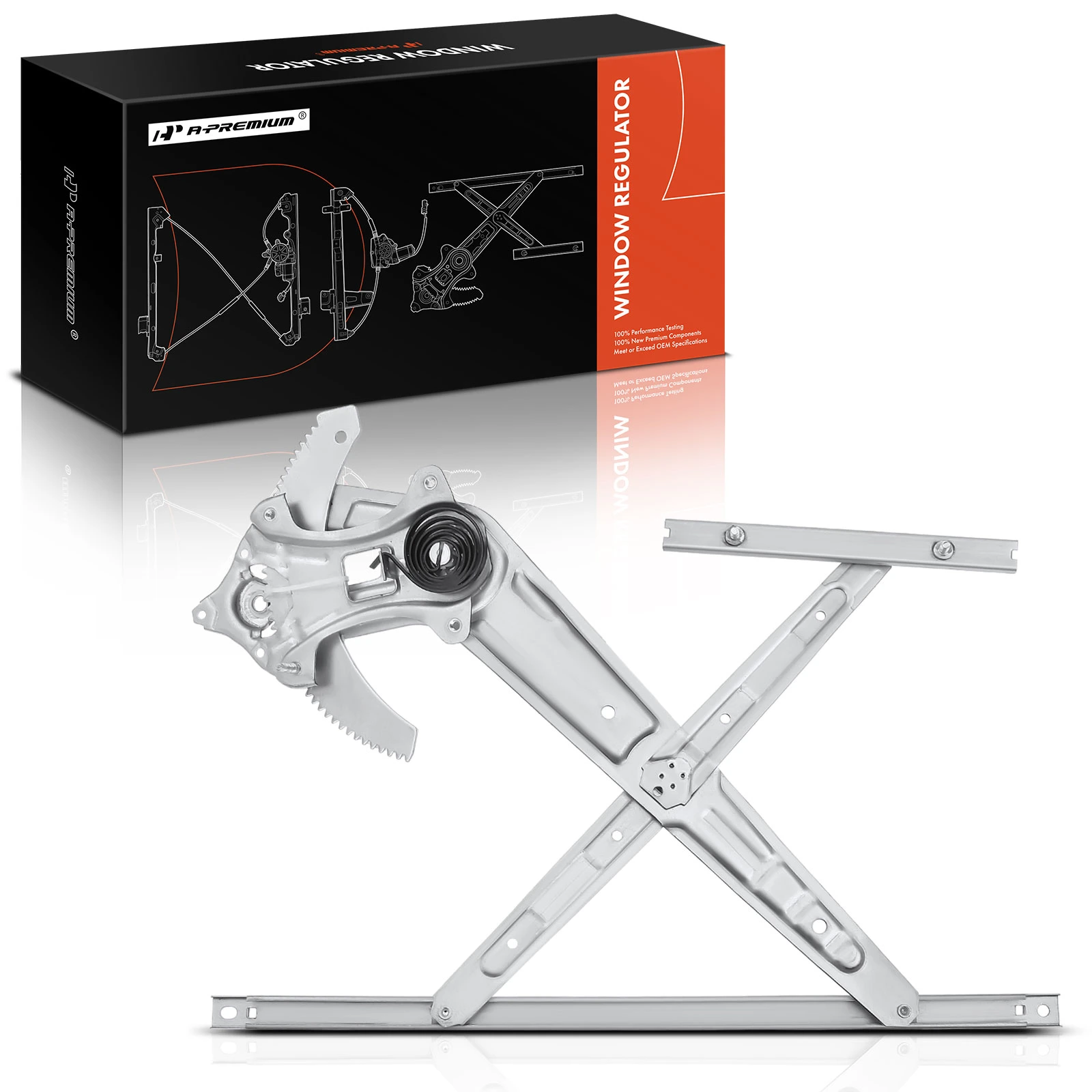 Front Driver Power Window Regulator without Motor