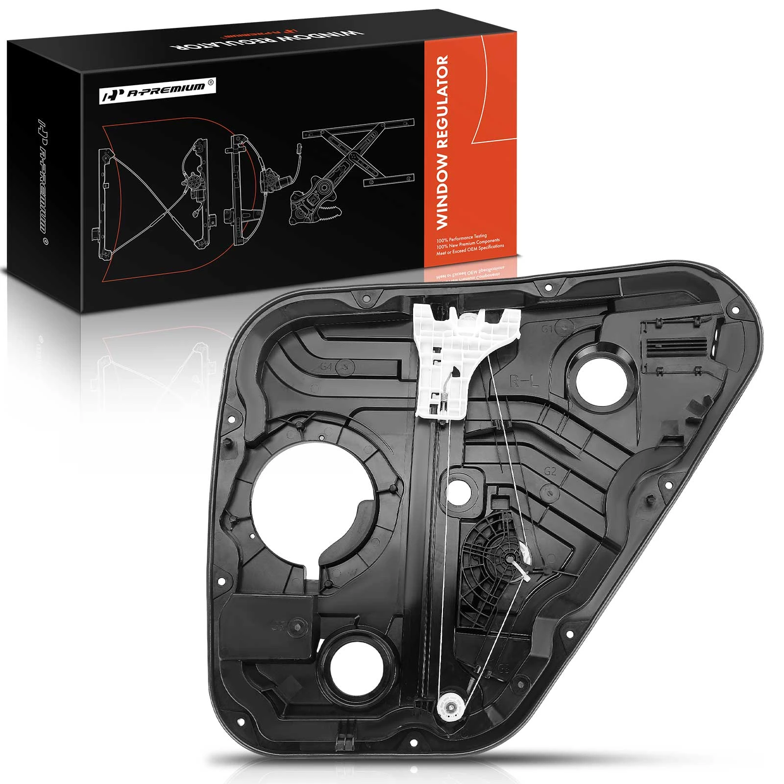 2016-2022 Hyundai Tucson 1pc Window Regulator Rear Left Driver Side A-Premium APWR3642