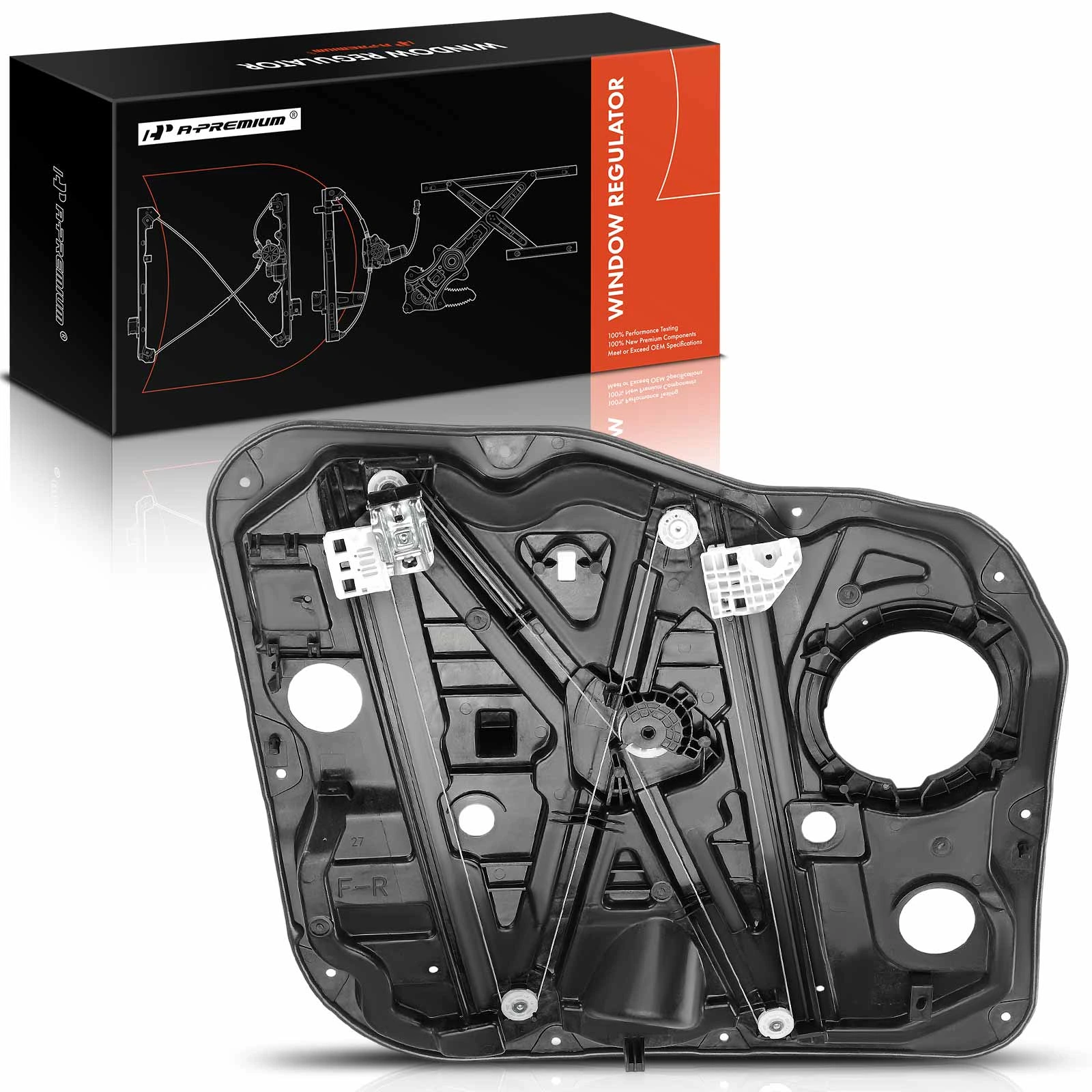 2019-2022 Hyundai Santa Fe 1pc Window Regulator Front Right Passenger Side A-Premium APWR3648