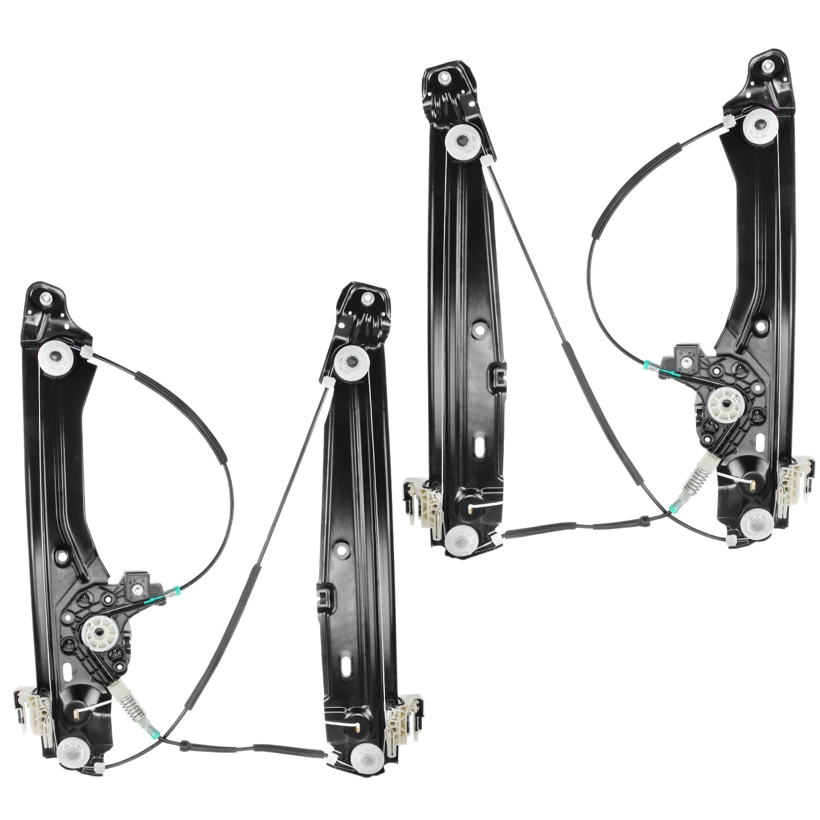 2 Pcs Front Power Window Regulator without Motor