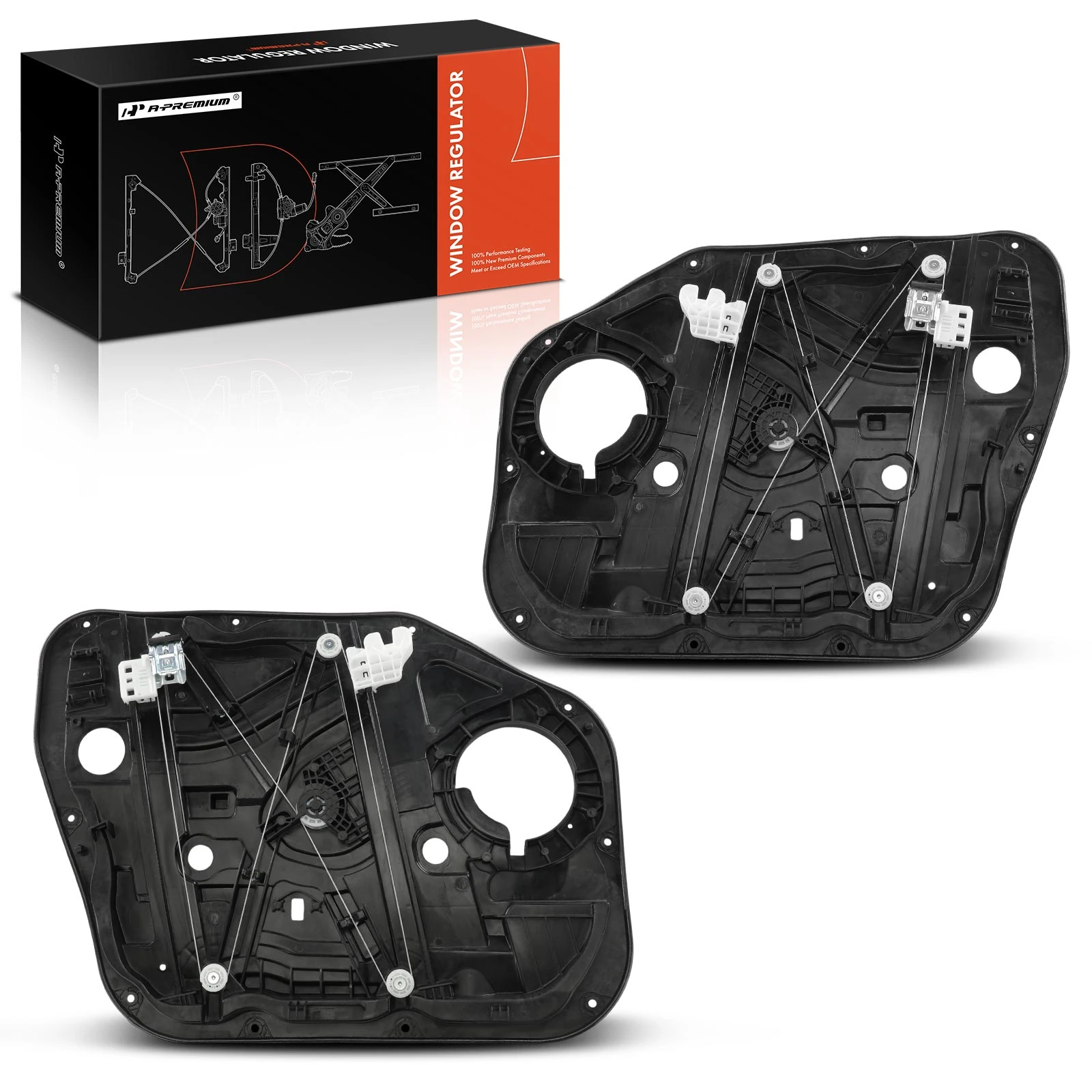 2016-2022 Hyundai Tucson 2pc Window Regulator Front Driver & Passenger with Motor A-Premium APWR3665