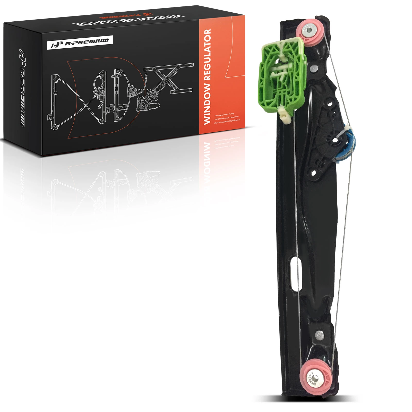 2014-2023 Mini Cooper 1pc Window Regulator Rear Right Passenger Side A-Premium APWR3832TW