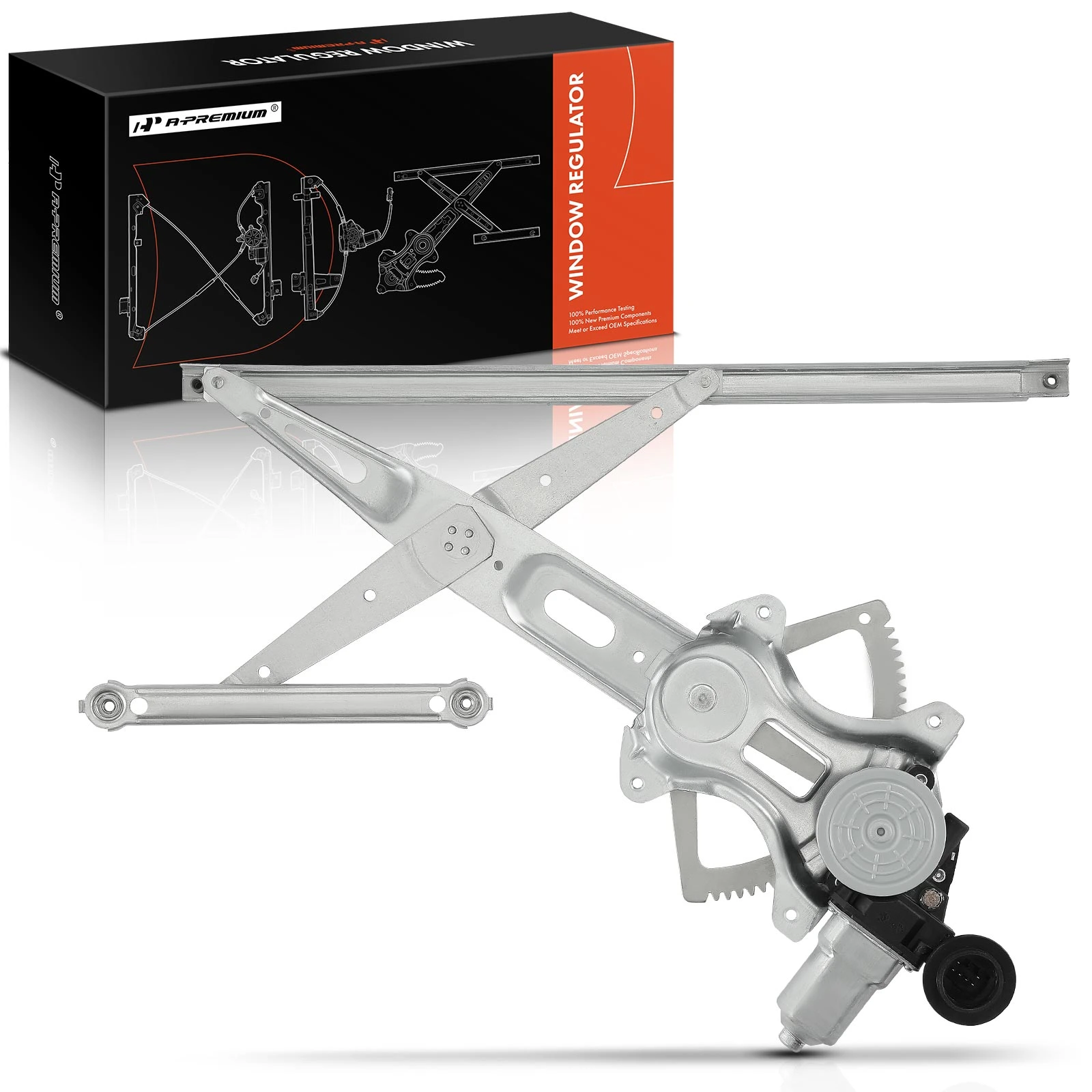 1-Pc Power Window Regulator and Motor Assembly Front Right Passenger Side Electric with Motor A-Premium APWR2802