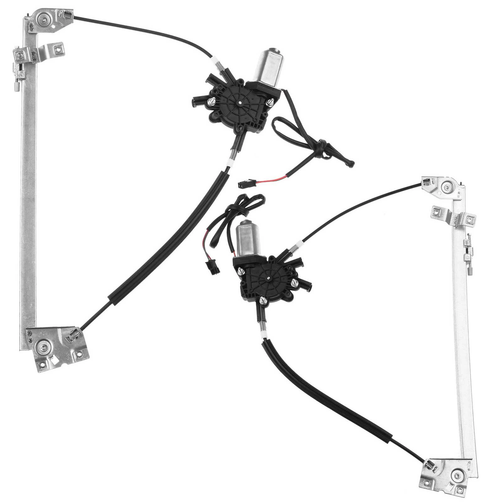 1984-1988 Audi 5000 2pc Window Regulator and Motor Kit Front Driver & Passenger Electric with Motor A-Premium APWR1638