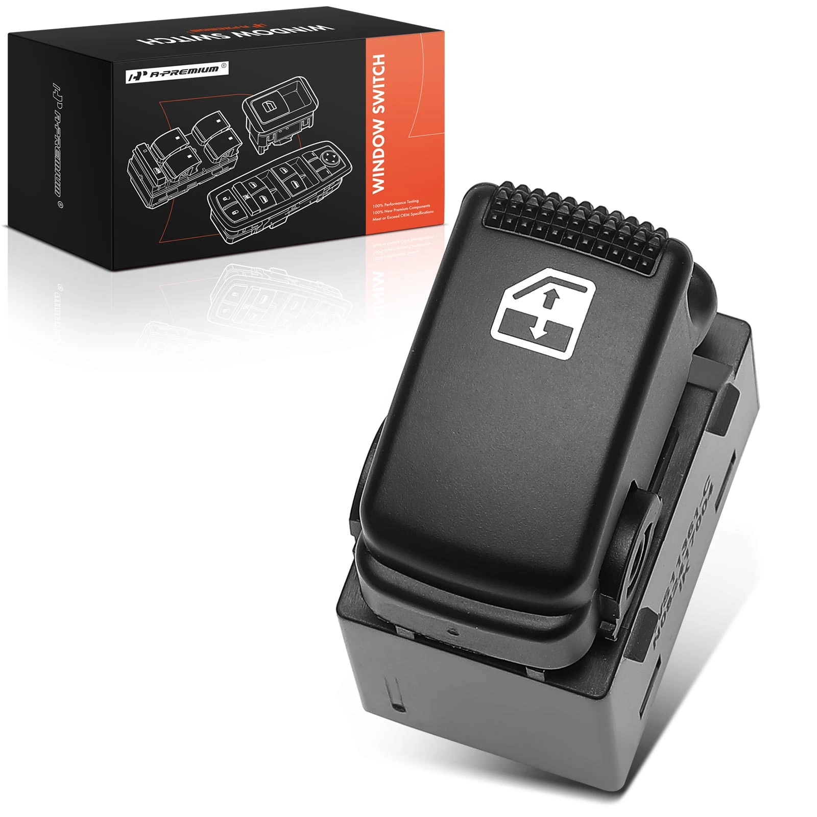 Rear Passenger Black Power Window Switch for 2008-2009 Kia Sorento