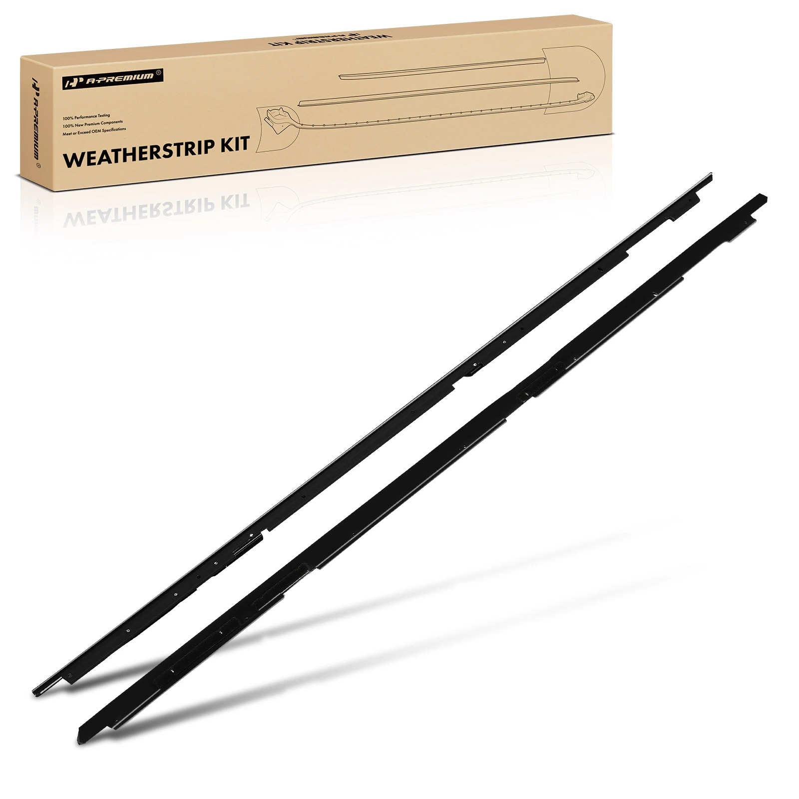 2 Pcs Outer Door Window Sweep Weatherstrip Seals