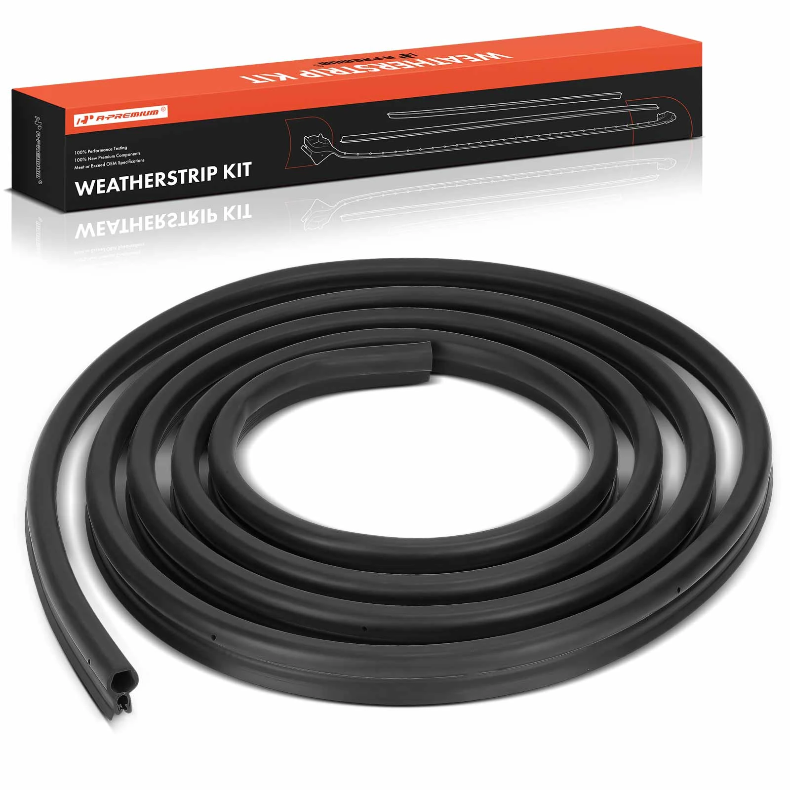 A-Premium APWSL044 Belt Trunk Lid Weatherstrip