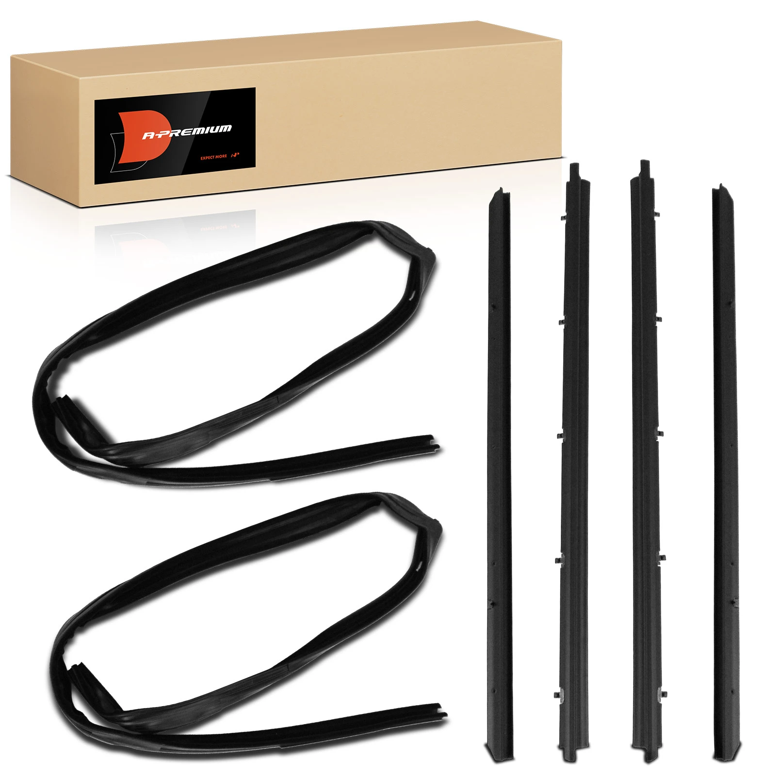 6 Pcs Front Weatherstrip Seal Kit for 1982-1993 Chevrolet S10