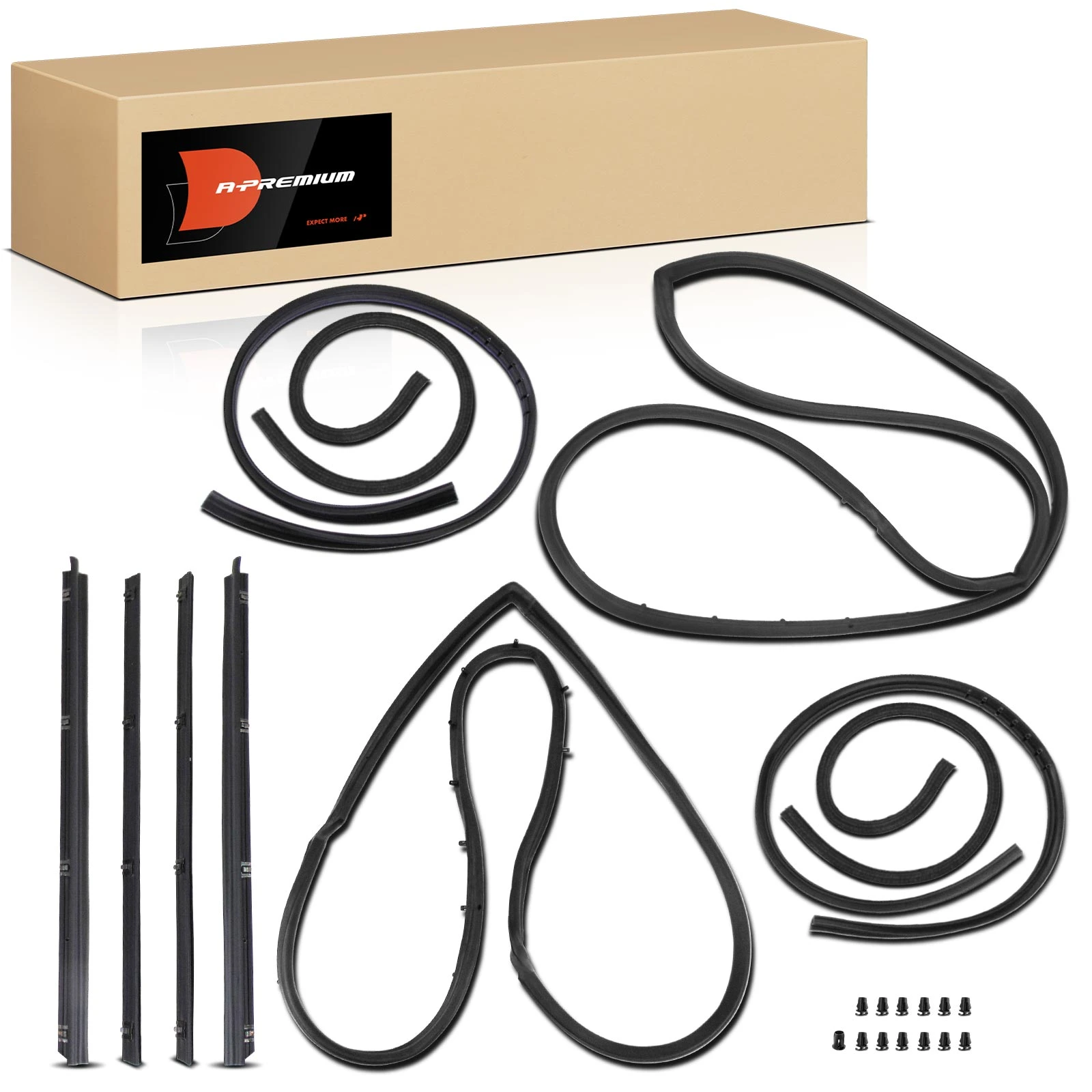 10 Pcs Front Weatherstrip Seal for 1981-1985 Jeep Scrambler