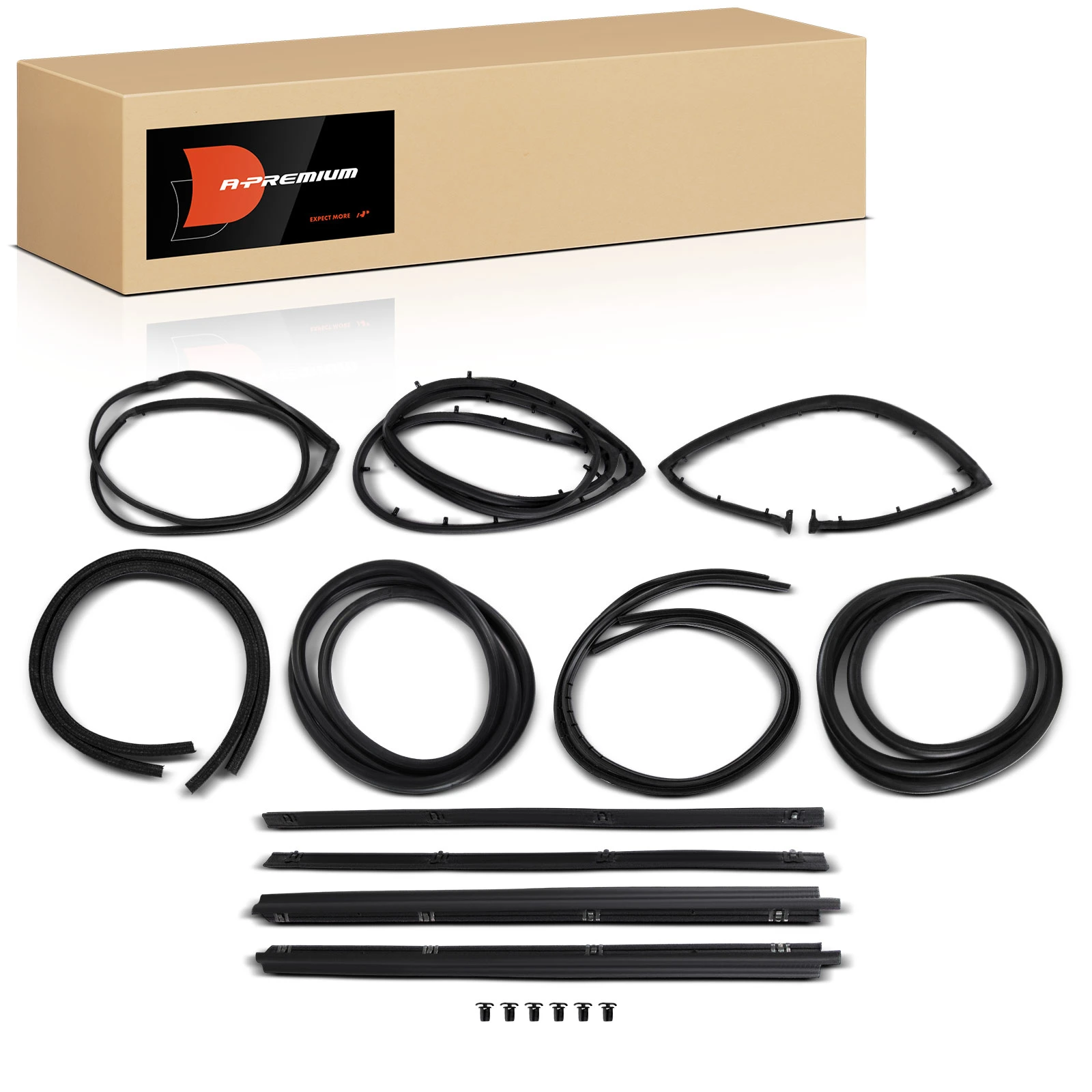 11 Pcs Weatherstrip Seal Kits for 1981-1985 Jeep Scrambler