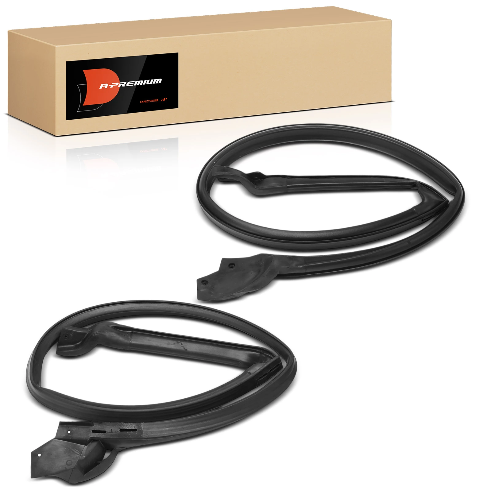 2 Pcs Driver & Passenger Roof-Rail Seal