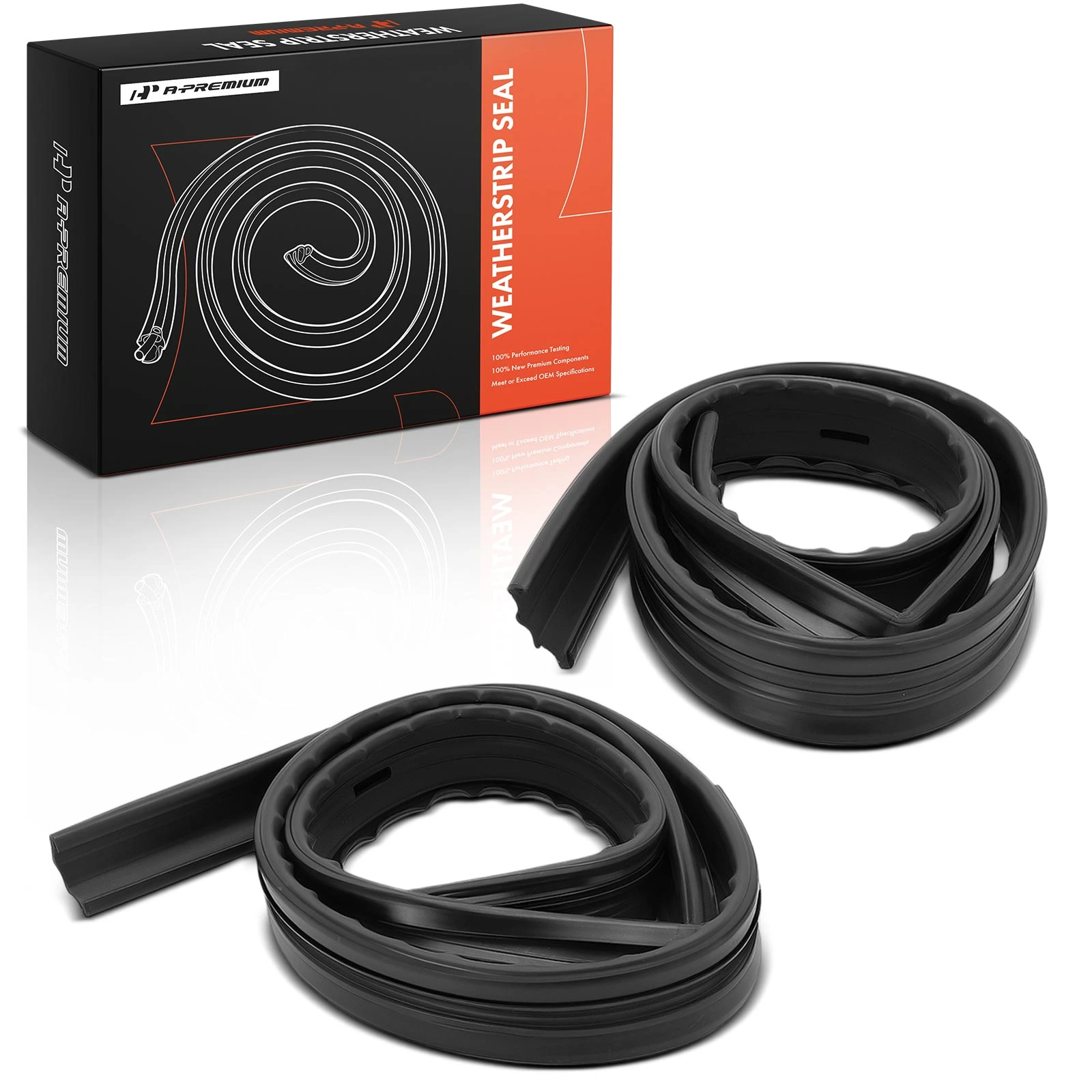 2 Pcs Front Door Window Glass Channel Weatherstrip Seal for 1982-1993 Chevrolet S10