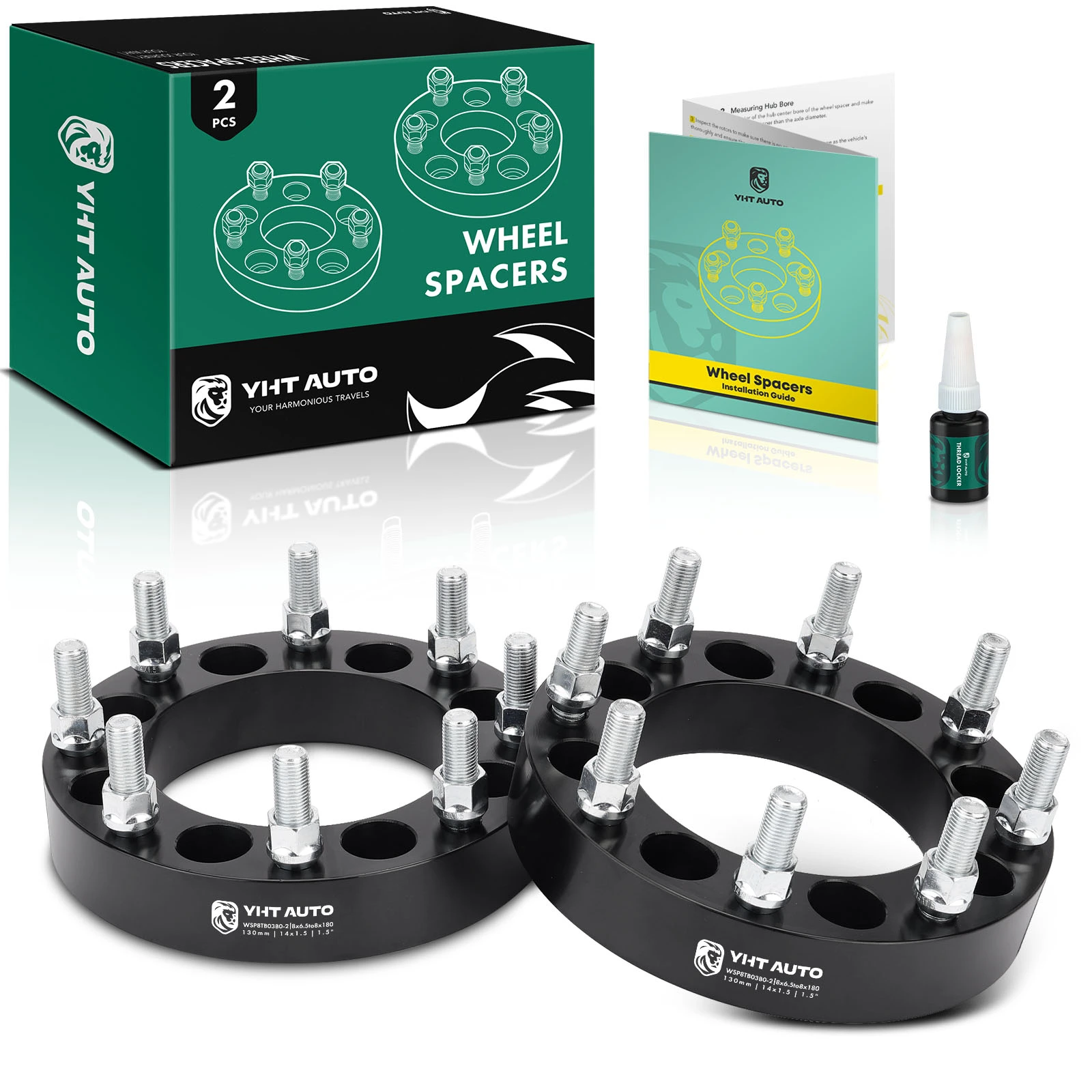 2 Pcs 1.5 inches Black 8x6.5 to 8x7.086 inches Wheel Adapters M14x1.5 130mm for 1989 1991 1993 1998 2000 Chevrolet C3500