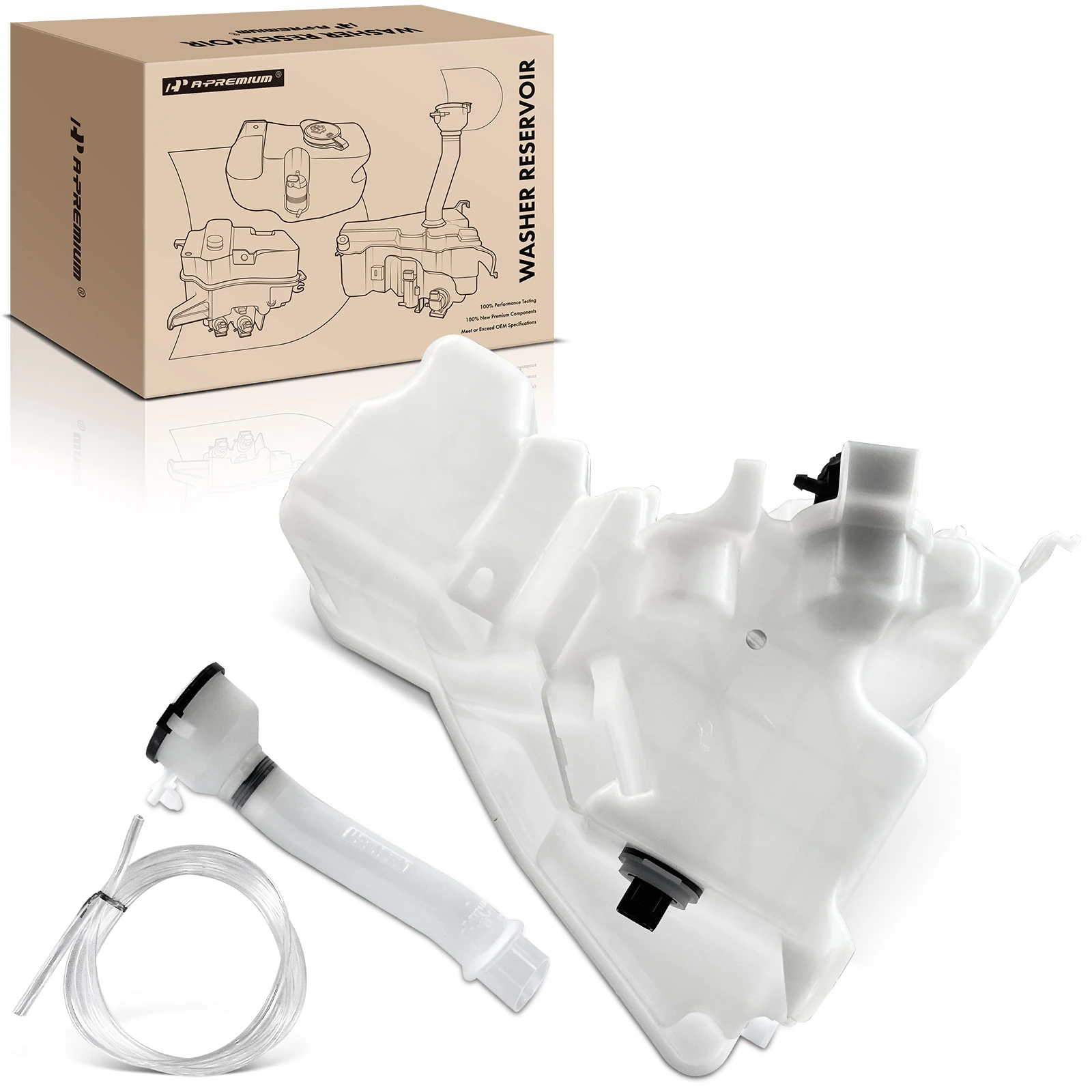 Windshield Washer Fluid Reservoir with Cap & Pump for Lexus IS200t 2016-2017 IS250