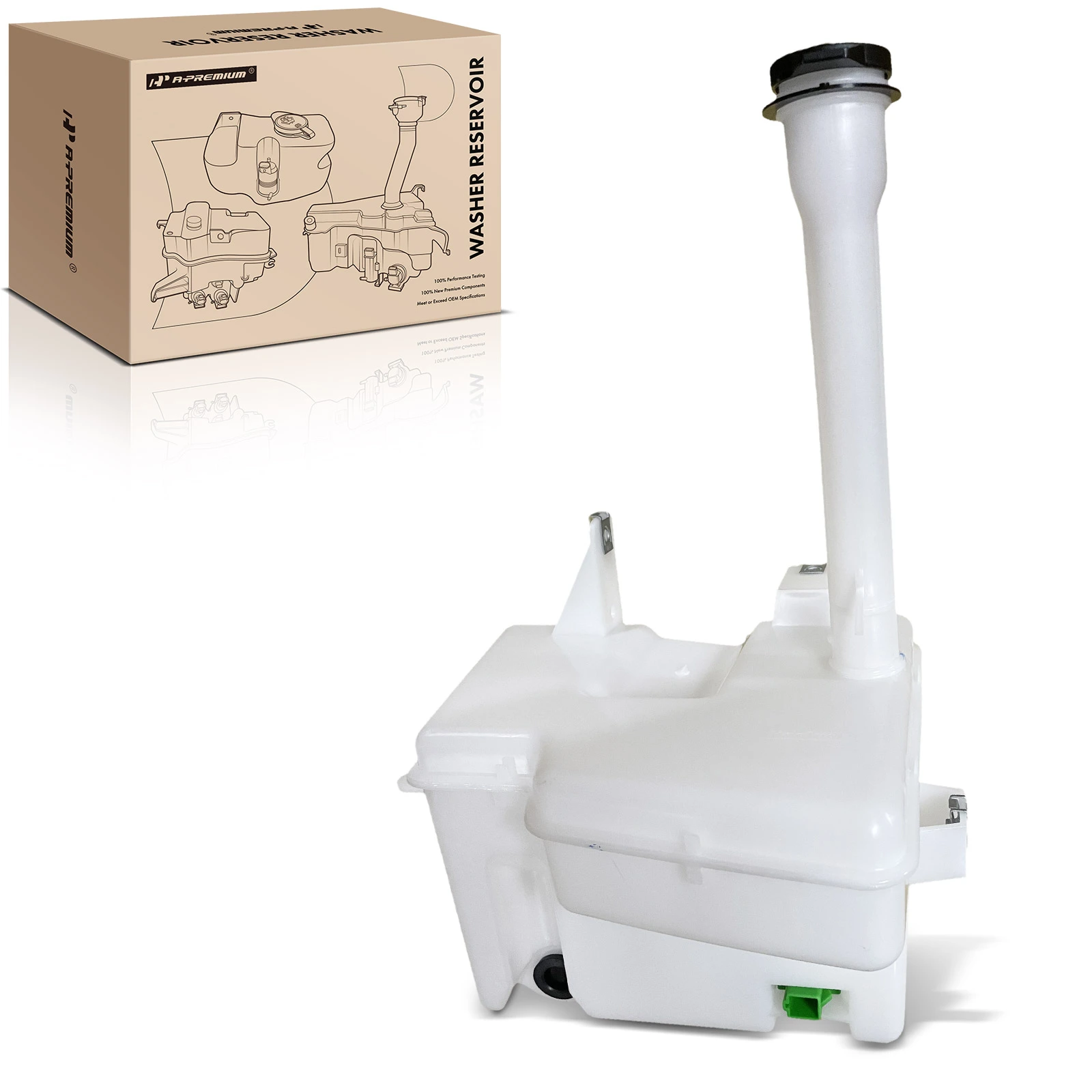 Front Windshield Washer Reservoir with Cap for 2002-2010 Mercury Mountaineer