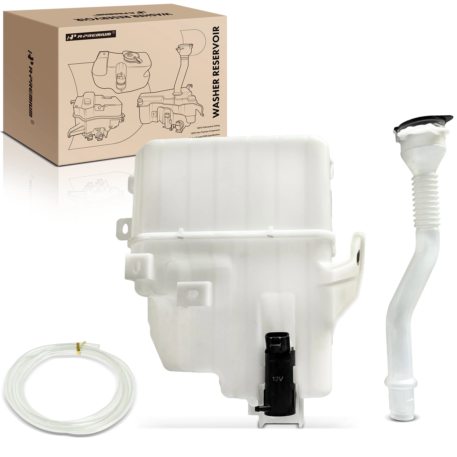 Windshield Washer Reservoir Tank with Cap