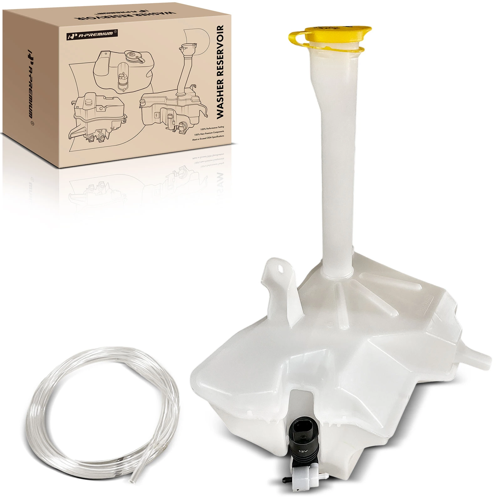 Washer Reservoir with Pump & Cap for 2007-2011 Mercury Mariner