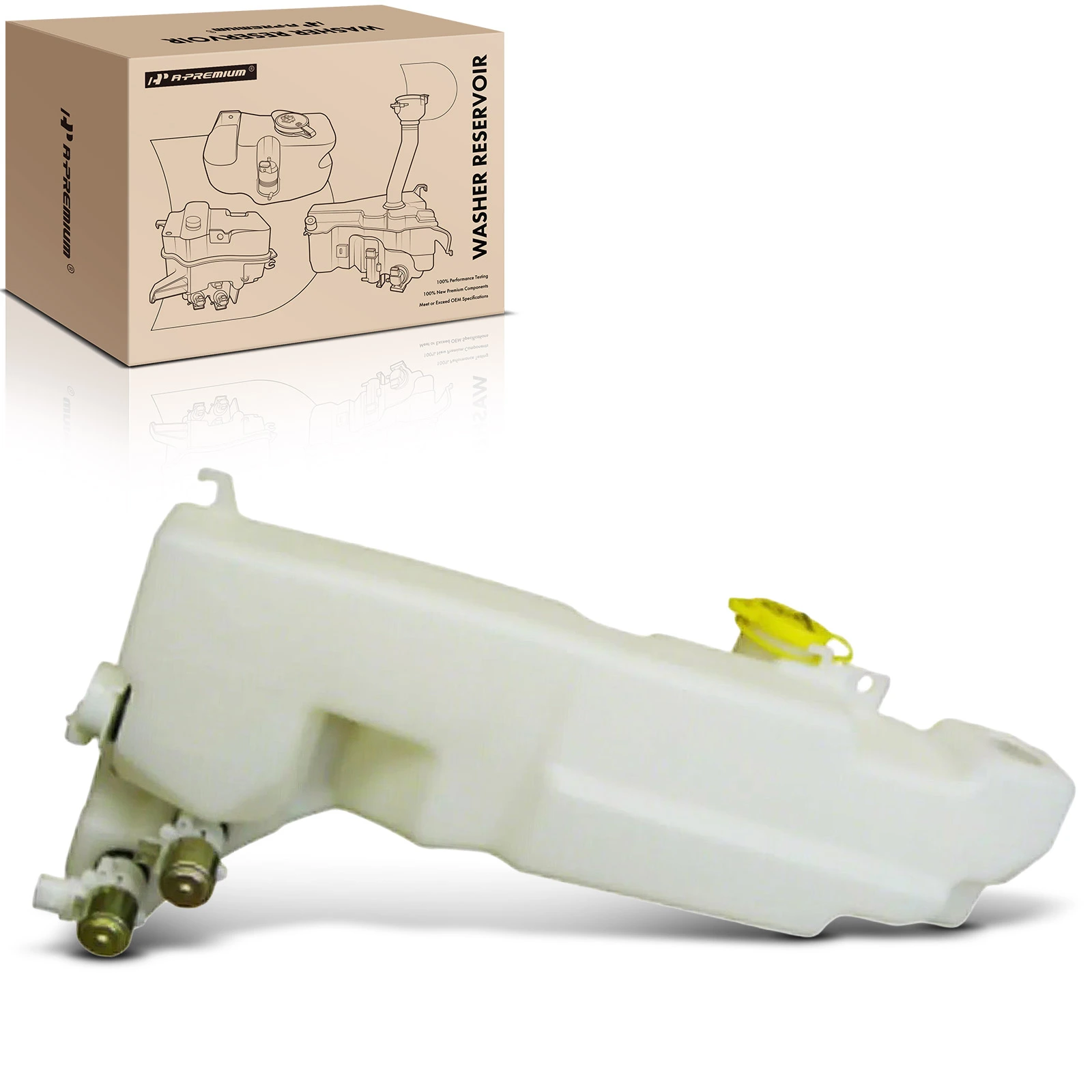 Windshield Washer Reservoir with Cap Pump Sensor Hose for 1997-2001 Jeep Cherokee