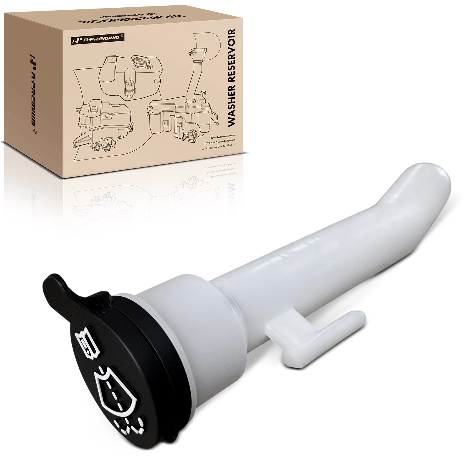 Windshield Washer Reservoir Filler Neck with Cap for Chevrolet Cruze 2011-2016