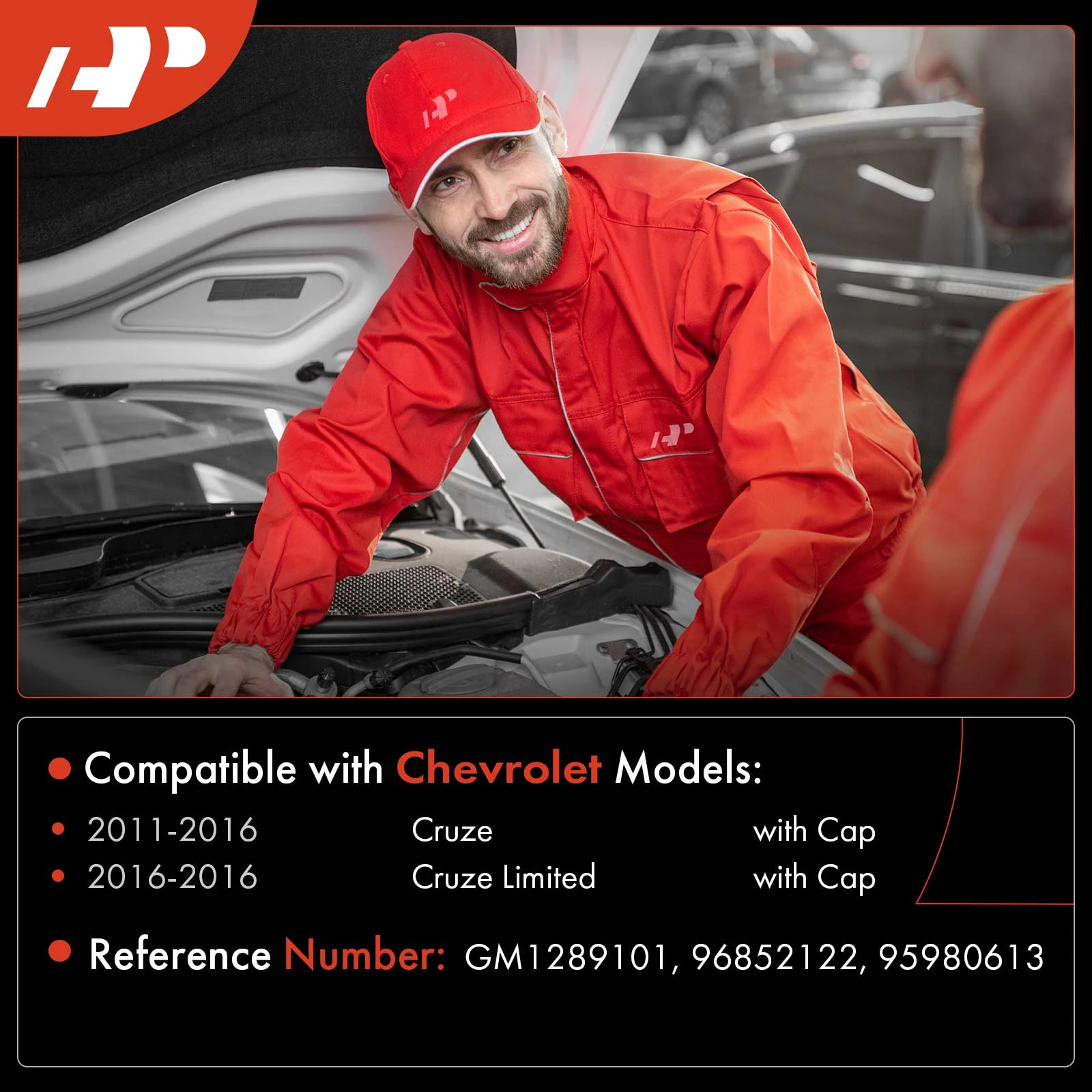 Windshield Washer Reservoir Filler Neck with Cap for Chevrolet Cruze 2011-2016