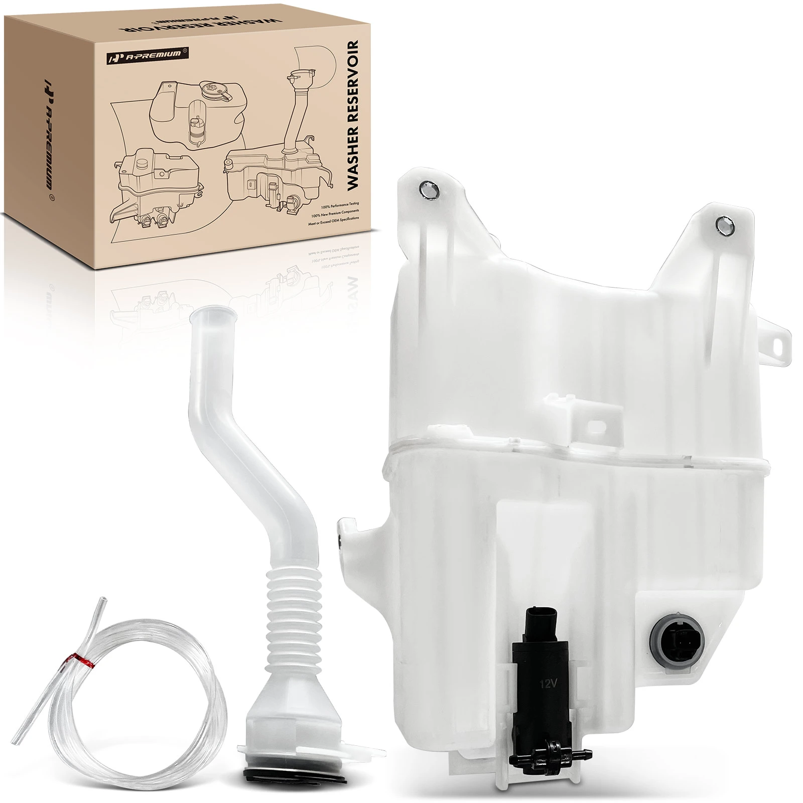 Windshield Washer Reservoir Tank with Cap
