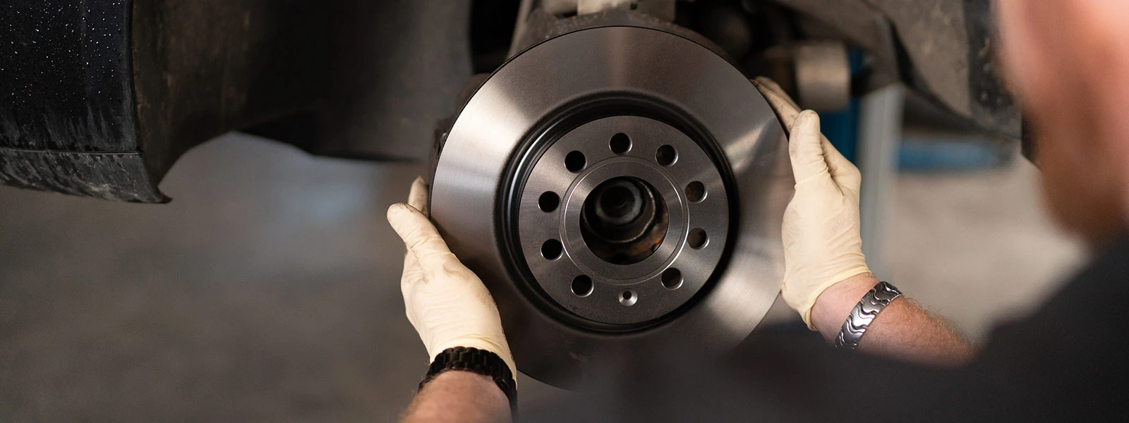 install the new brake pads and rotors
