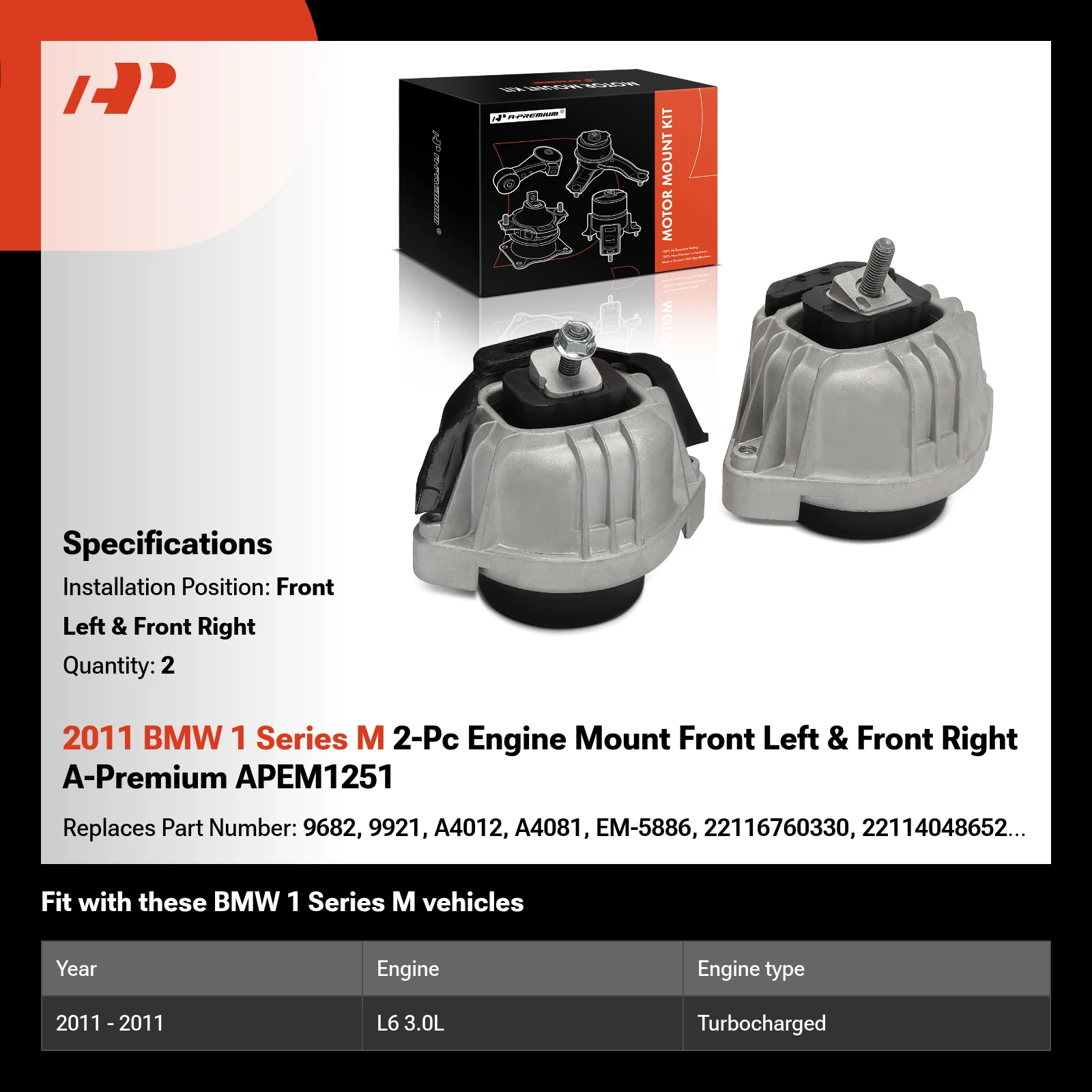 Anchor® 8008 - Rear Engine Mount - View #8