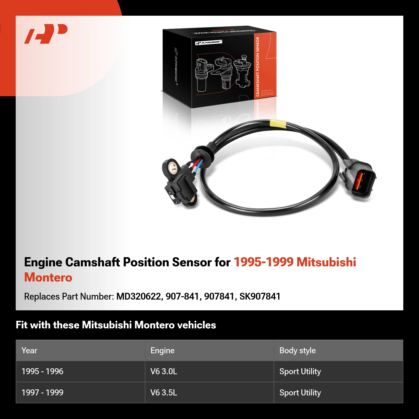 Engine Camshaft Position Sensor for 1995-1999 Mitsubishi Montero