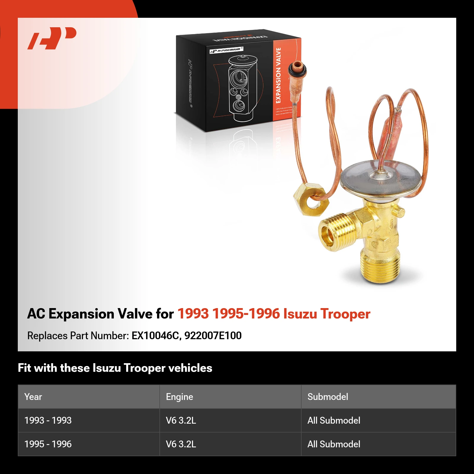 AC Expansion Valve for 1993 1995-1996 Isuzu Trooper