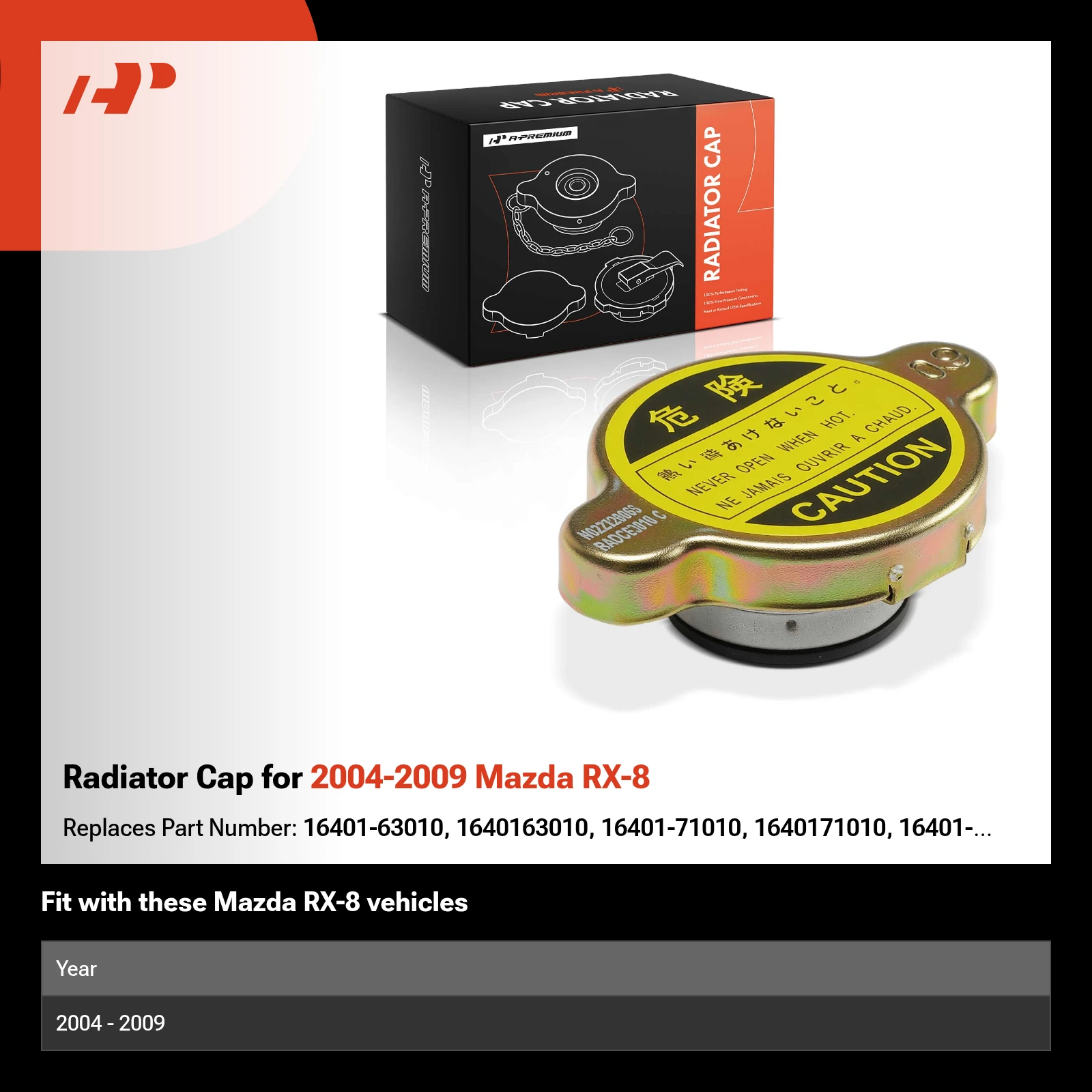 Radiator Cap for 2004-2009 Mazda RX-8