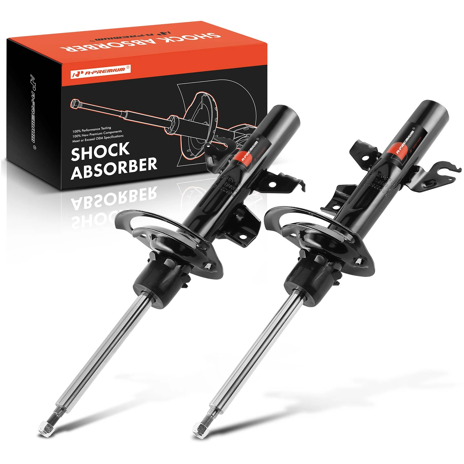 2-Pc Shock Absorber, Front Driver & Passenger, A-Premium APSA1480