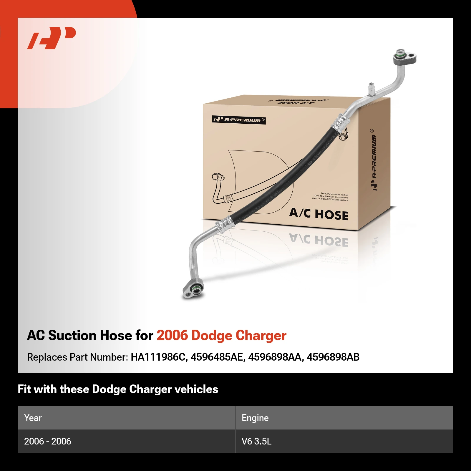 AC Suction Hose for 2006 Dodge Charger