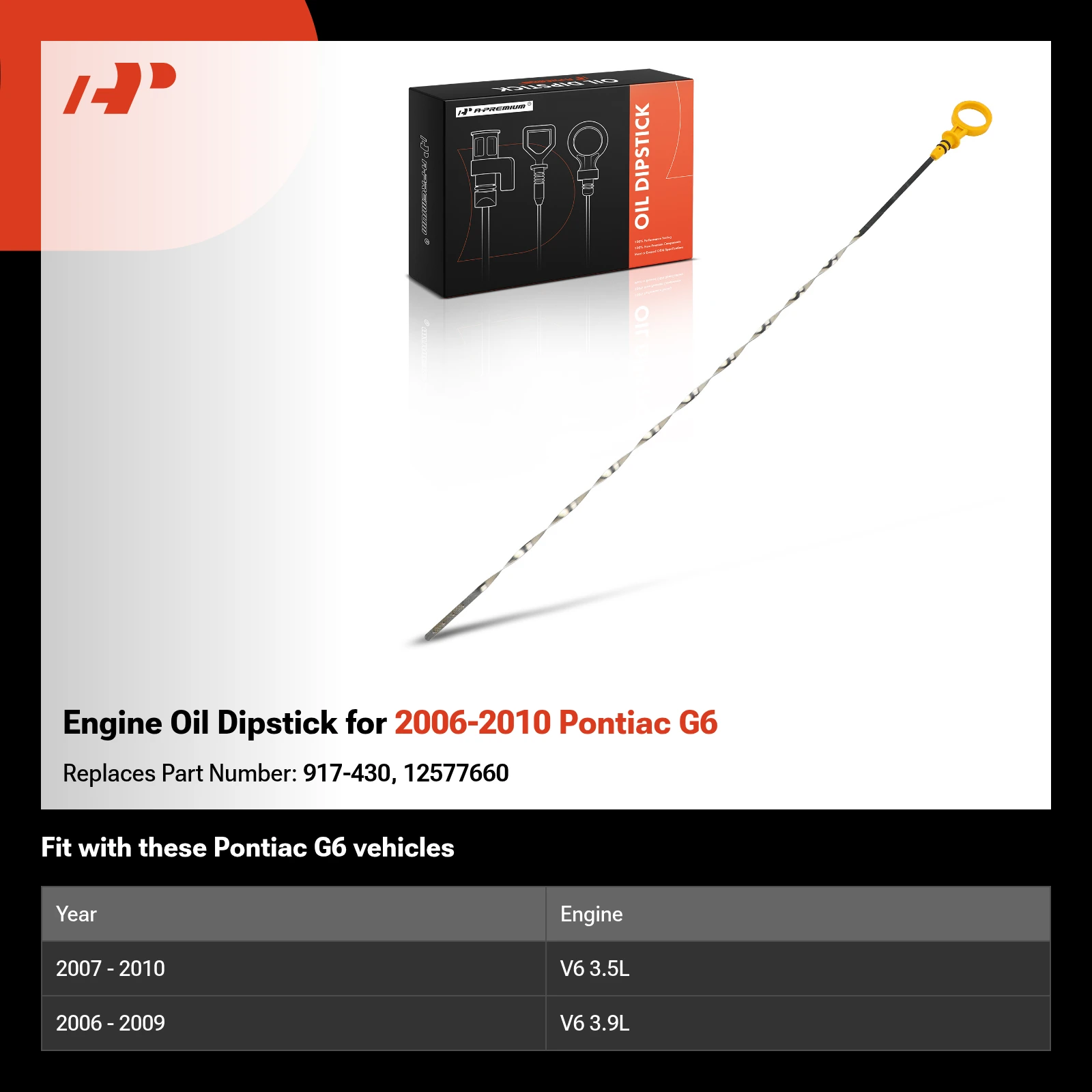 Engine Oil Dipstick for 2006-2010 Pontiac G6