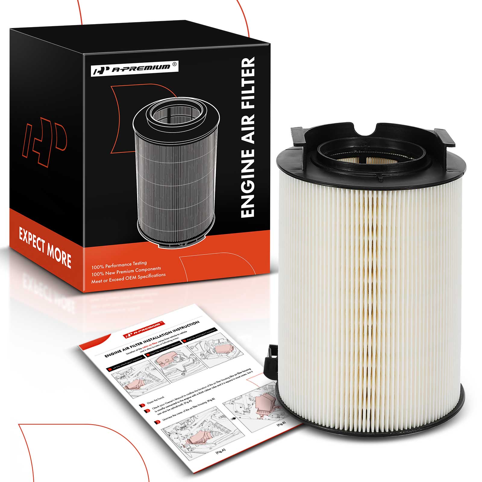 Engine Air Filter for 2011-2015 Volkswagen Jetta