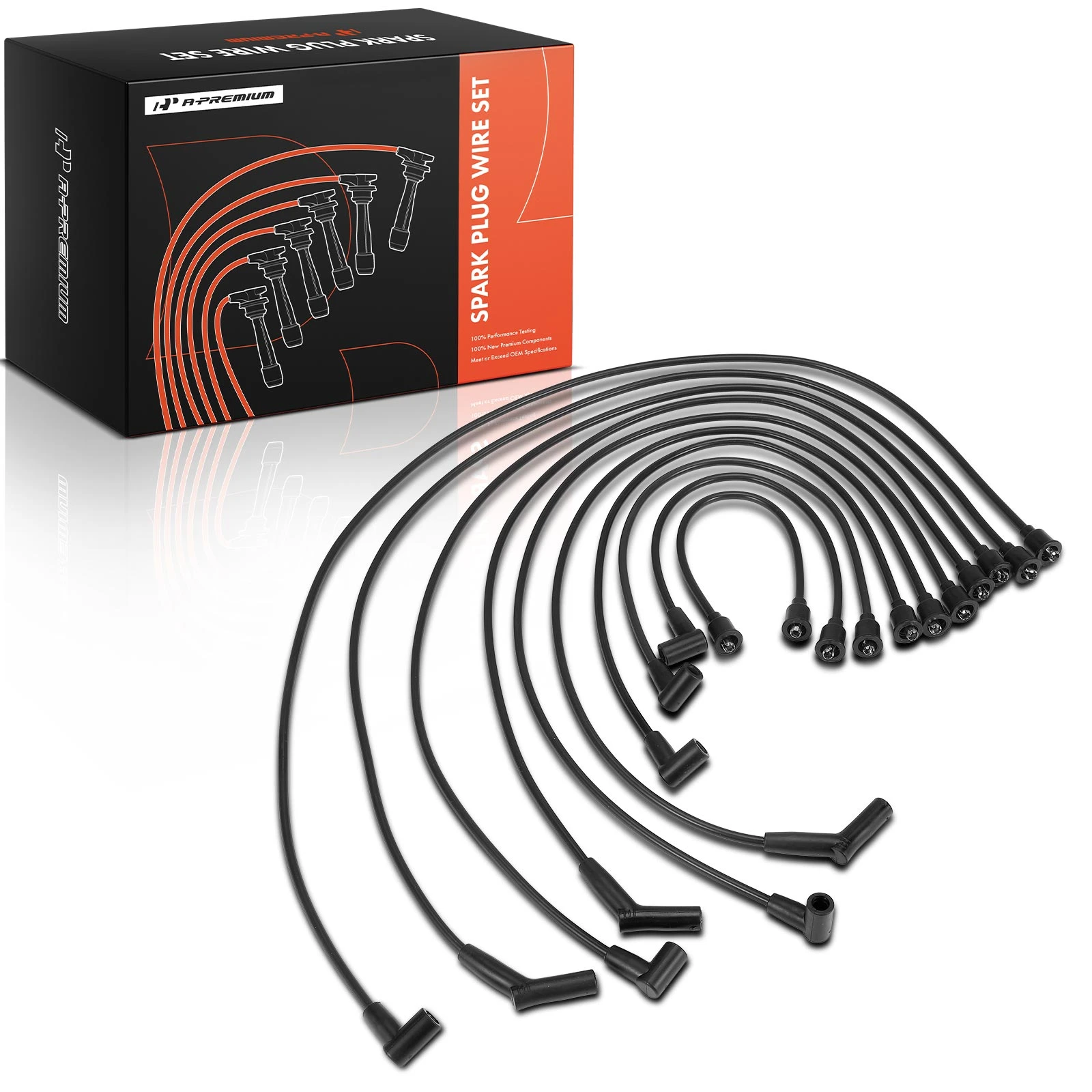 10 Pcs Spark Plug Wire Set