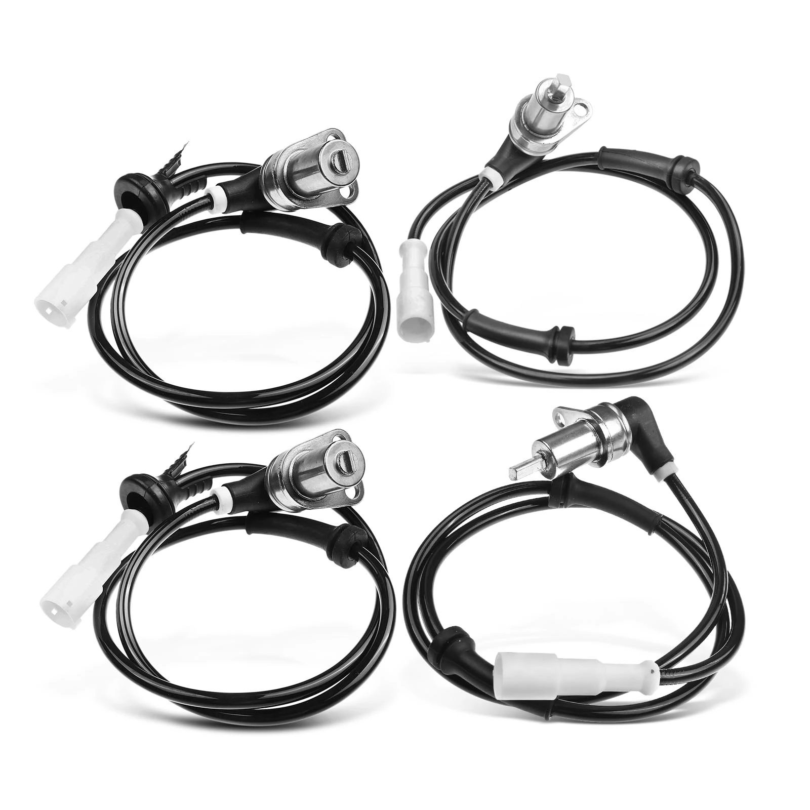 4 Pcs Front & Rear ABS Wheel Speed Sensor for 1987-1991 BMW 325i