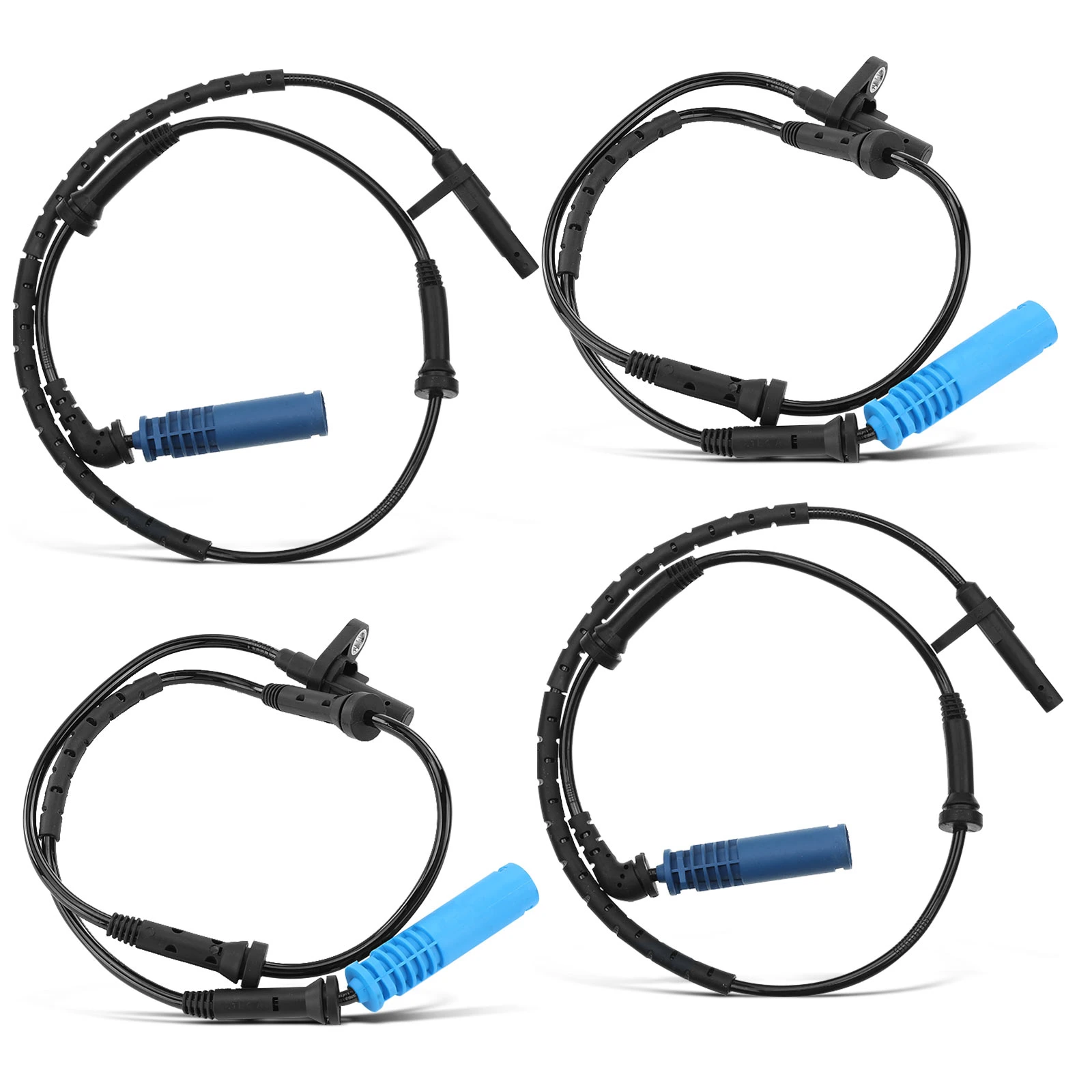 4 Pcs Front & Rear ABS Wheel Speed Sensor