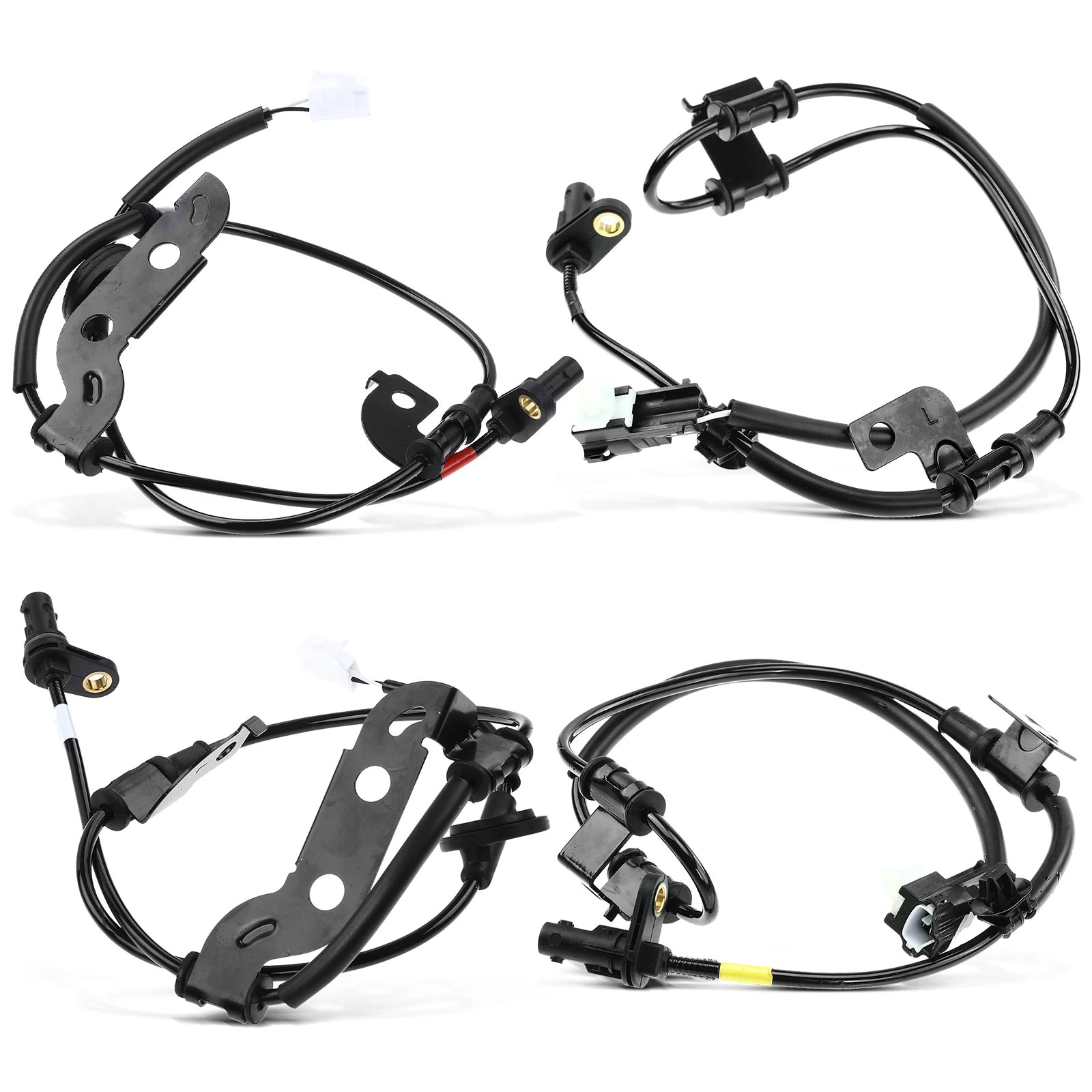 4 Pcs Front & Rear ABS Wheel Speed Sensor