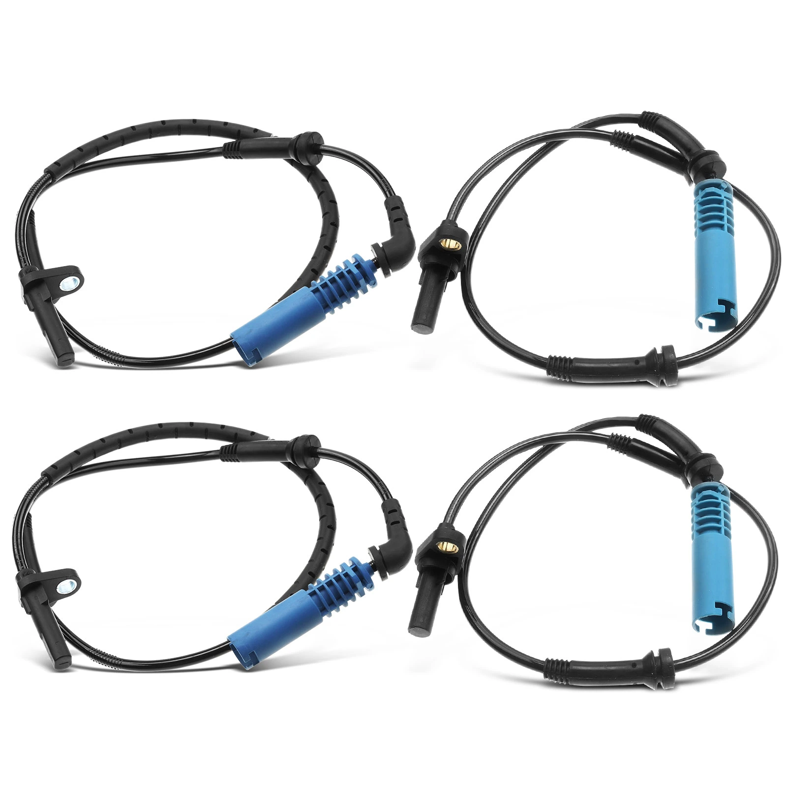 4 Pcs Front & Rear ABS Wheel Speed Sensor