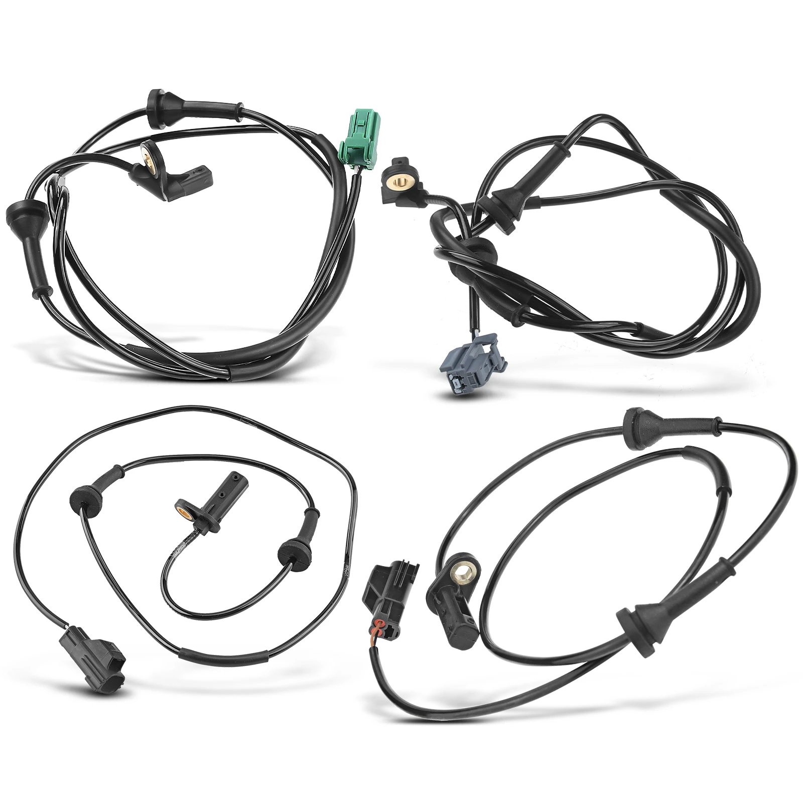 4 Pcs Front & Rear ABS Wheel Speed Sensor for 2001-2009 Volvo S60